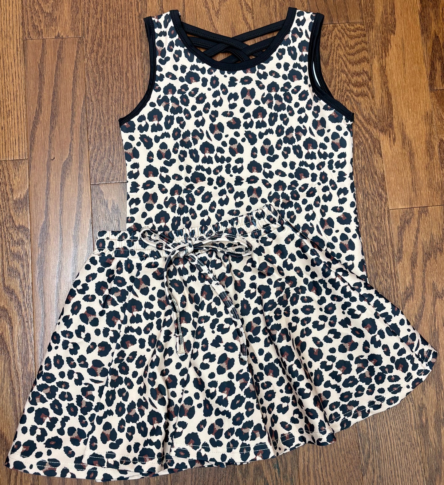 Animal Print Athletic Skort Set