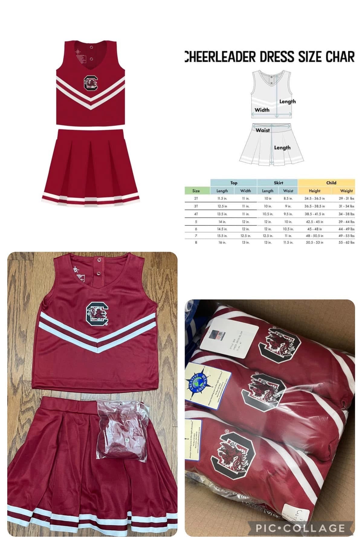 Gamecocks Cheerleading Set