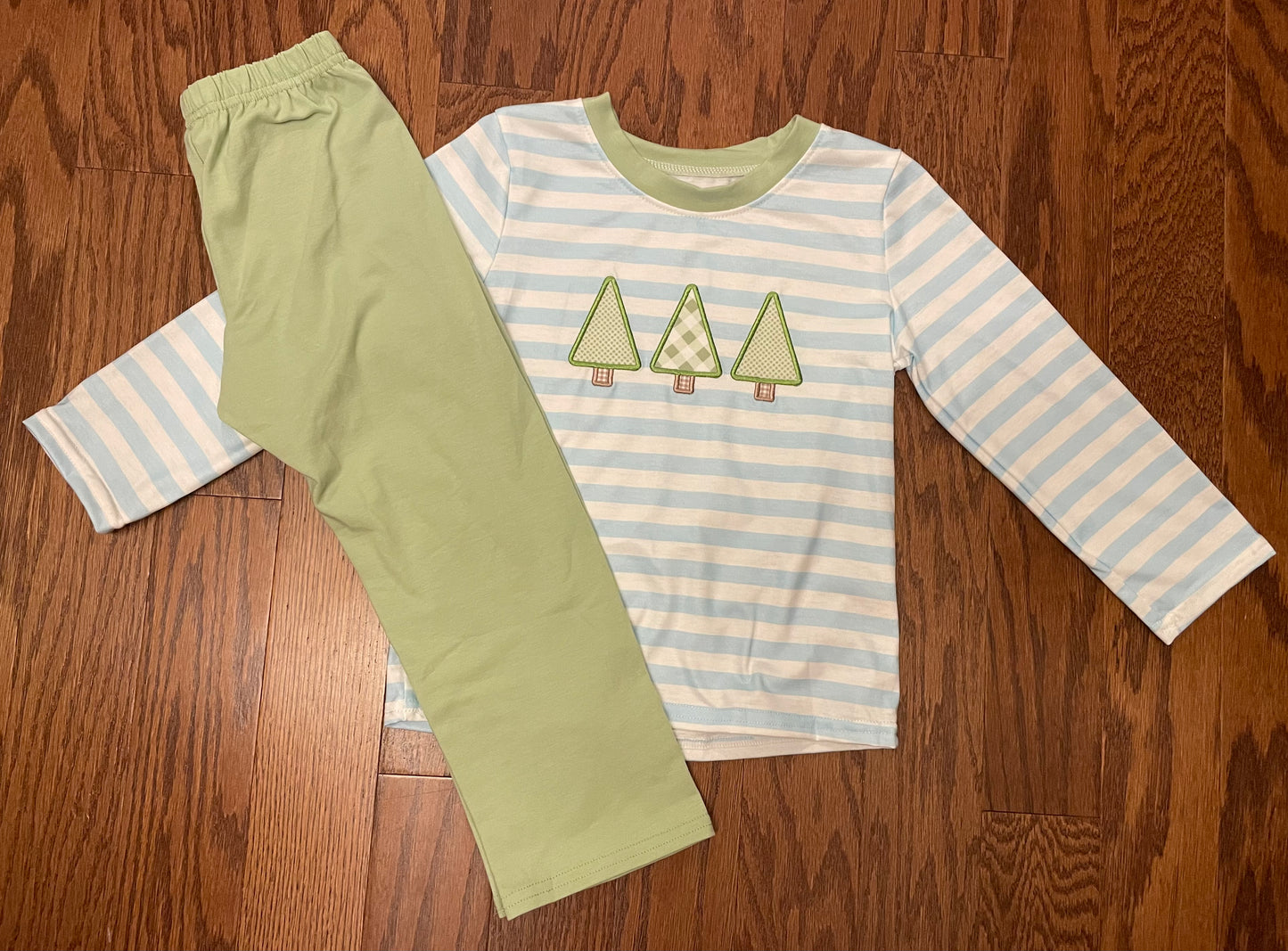 Trio Green Tree Boys pant set