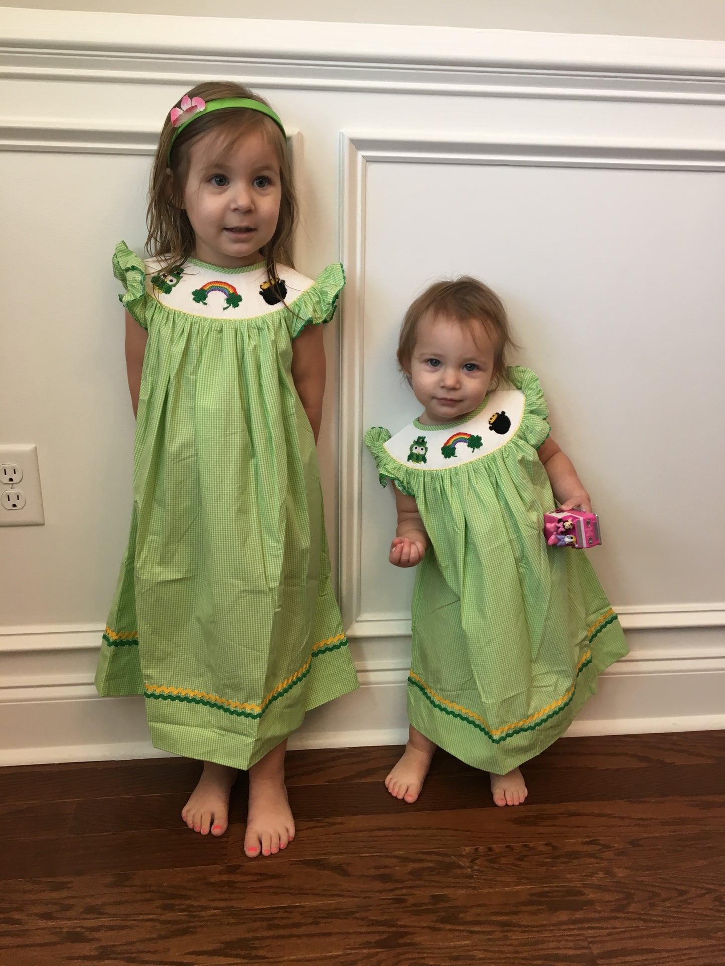 Smocked Clovers, St. Patrick’s Day Dress