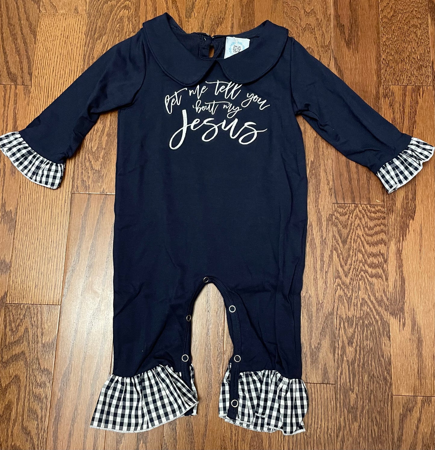 Let me tell you bout my Jesus girl romper