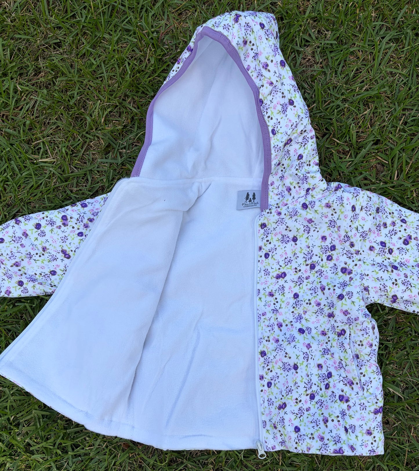 Rain Jacket, Lavender Floral