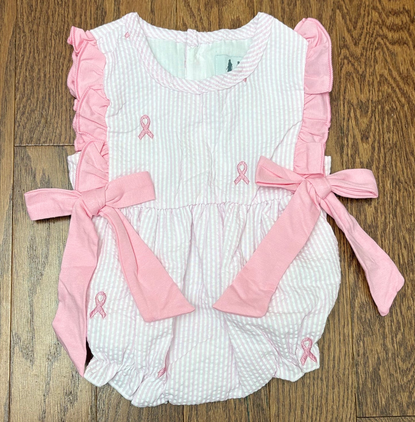 Embroidered Breast Cancer Girl Bubble