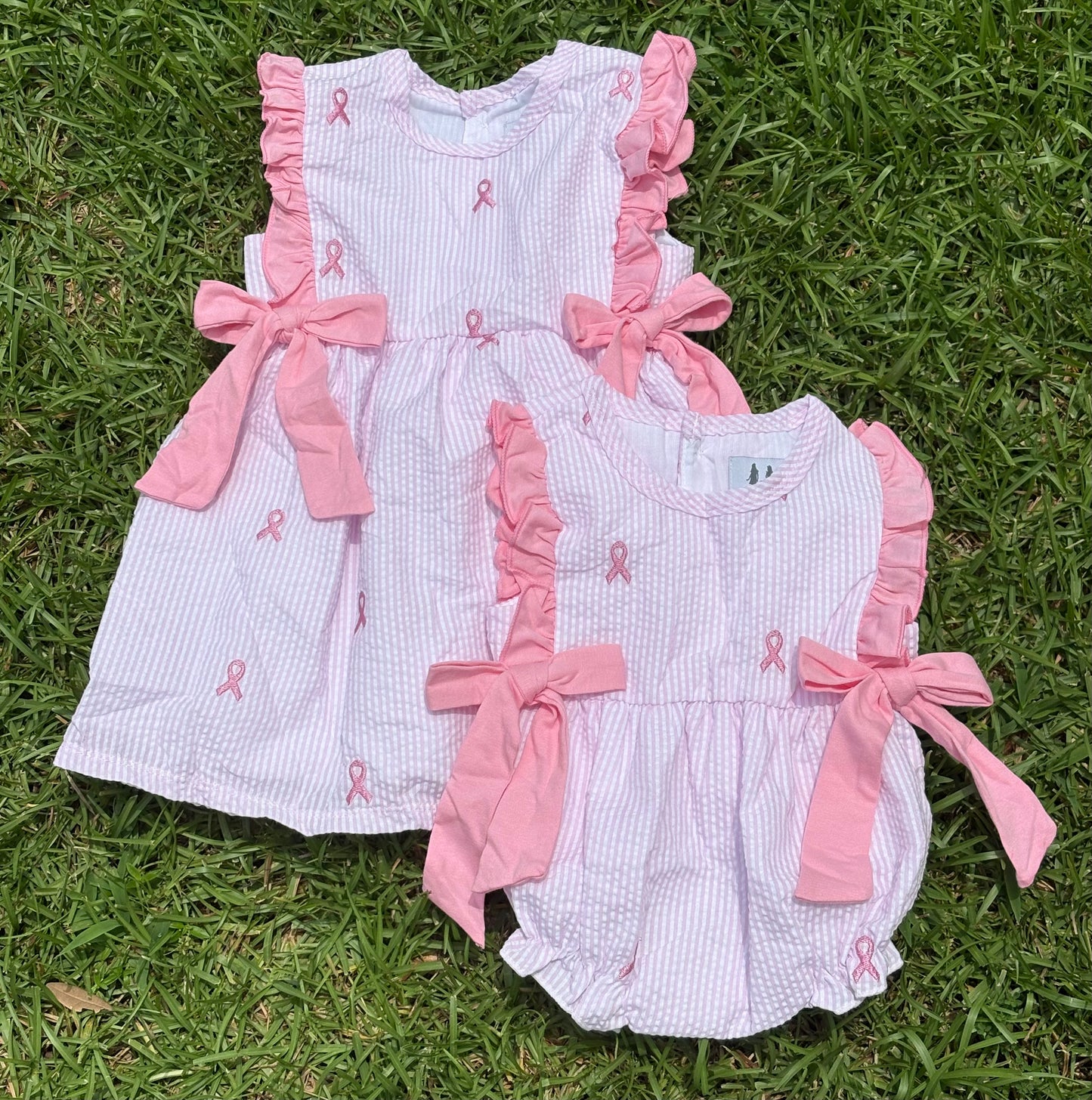 Embroidered Breast Cancer Dress