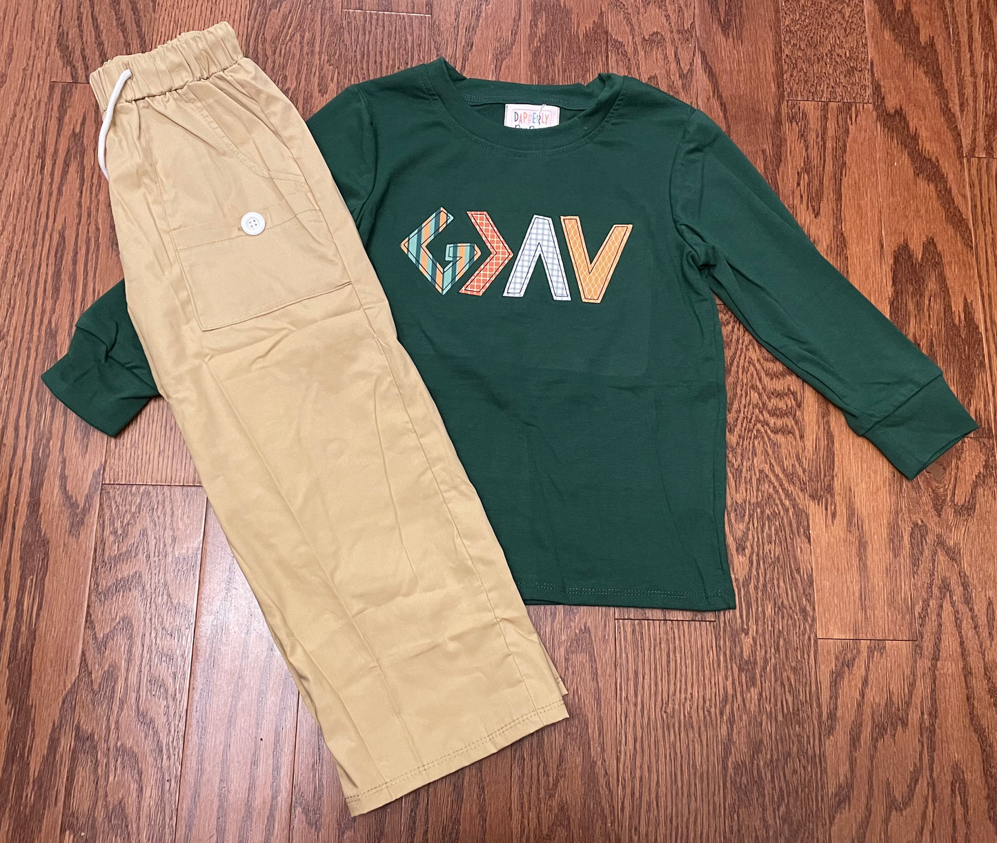 God is Greater than the highs and Lows boys pant set
