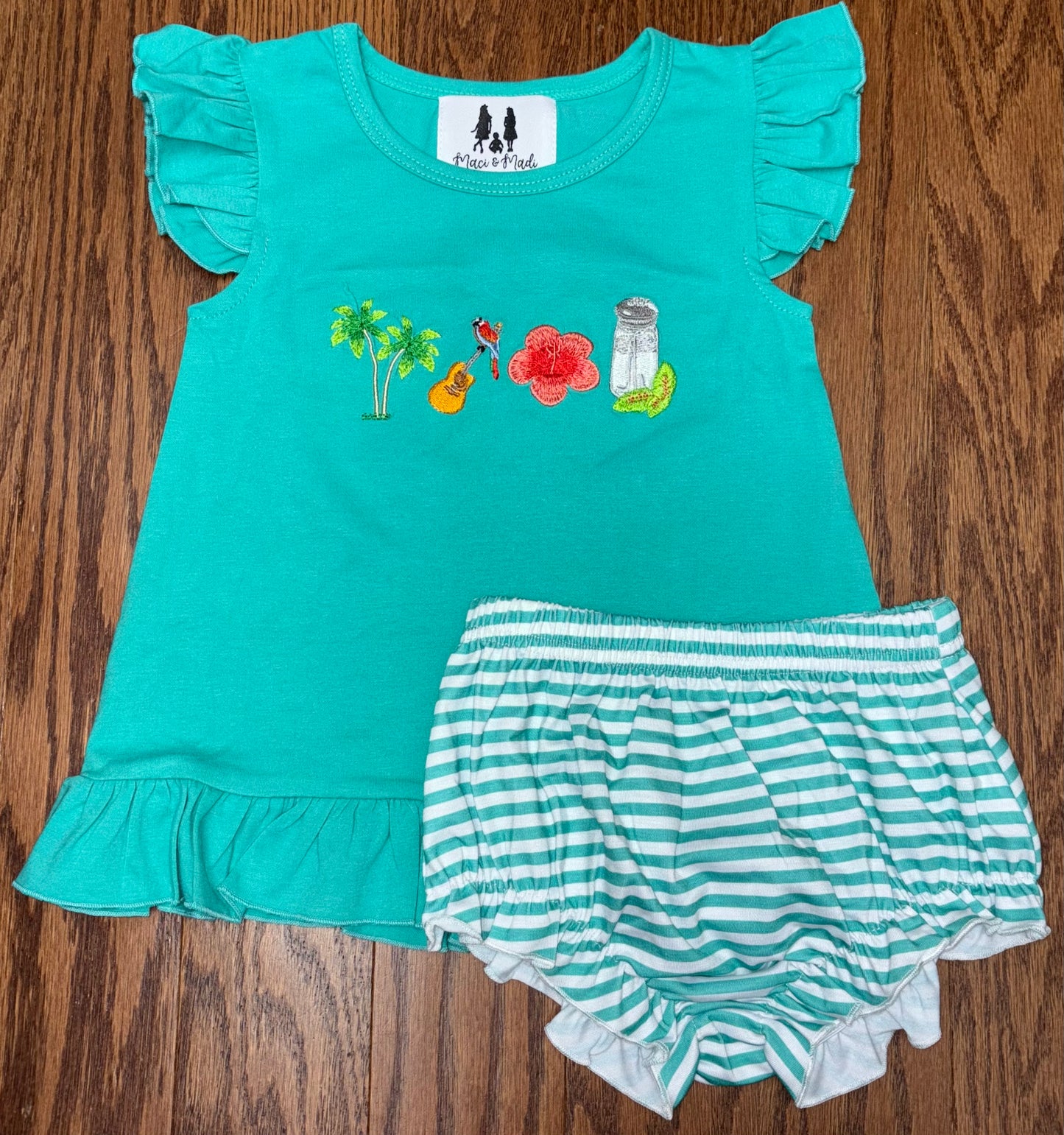 Shaker of Salt Girl Diaper set