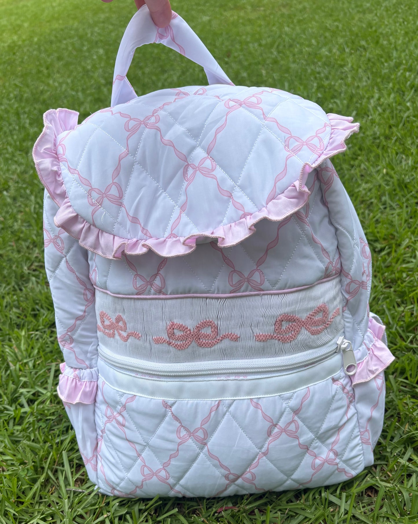 Smocked Bow Backpack