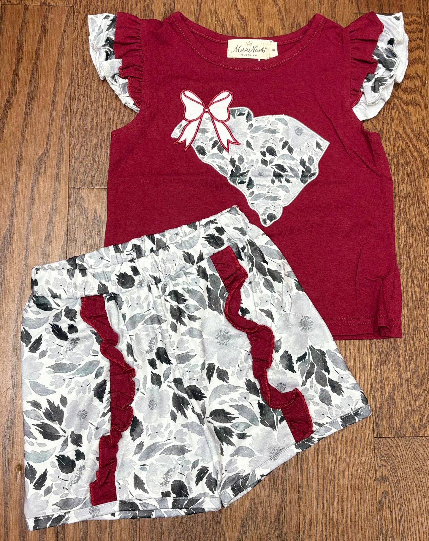 Floral South Carolina State Girls Short Set