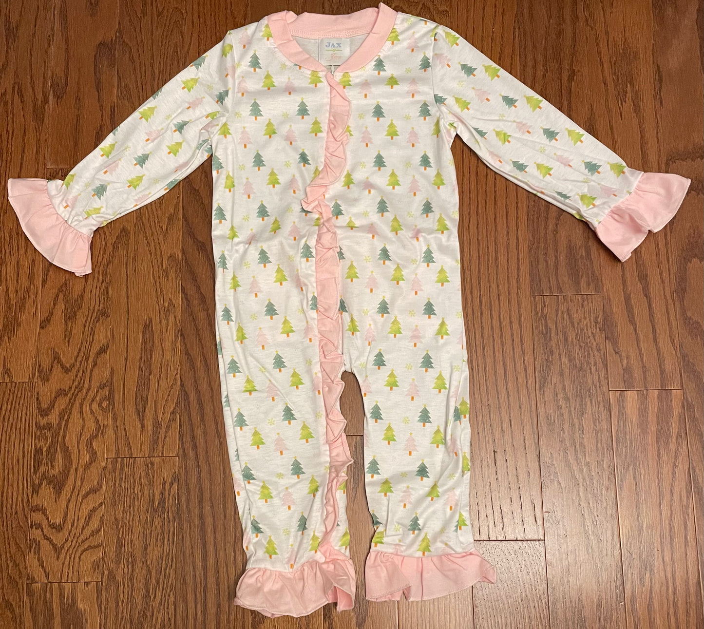 Pink Pastel Christmas tree girl Zippie