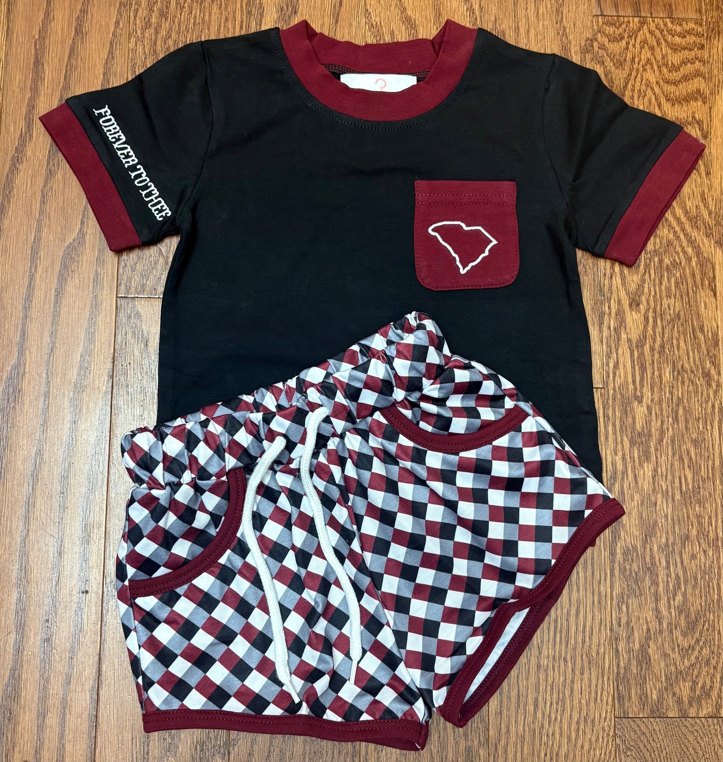 Forever to Thee South Carolina boy short set