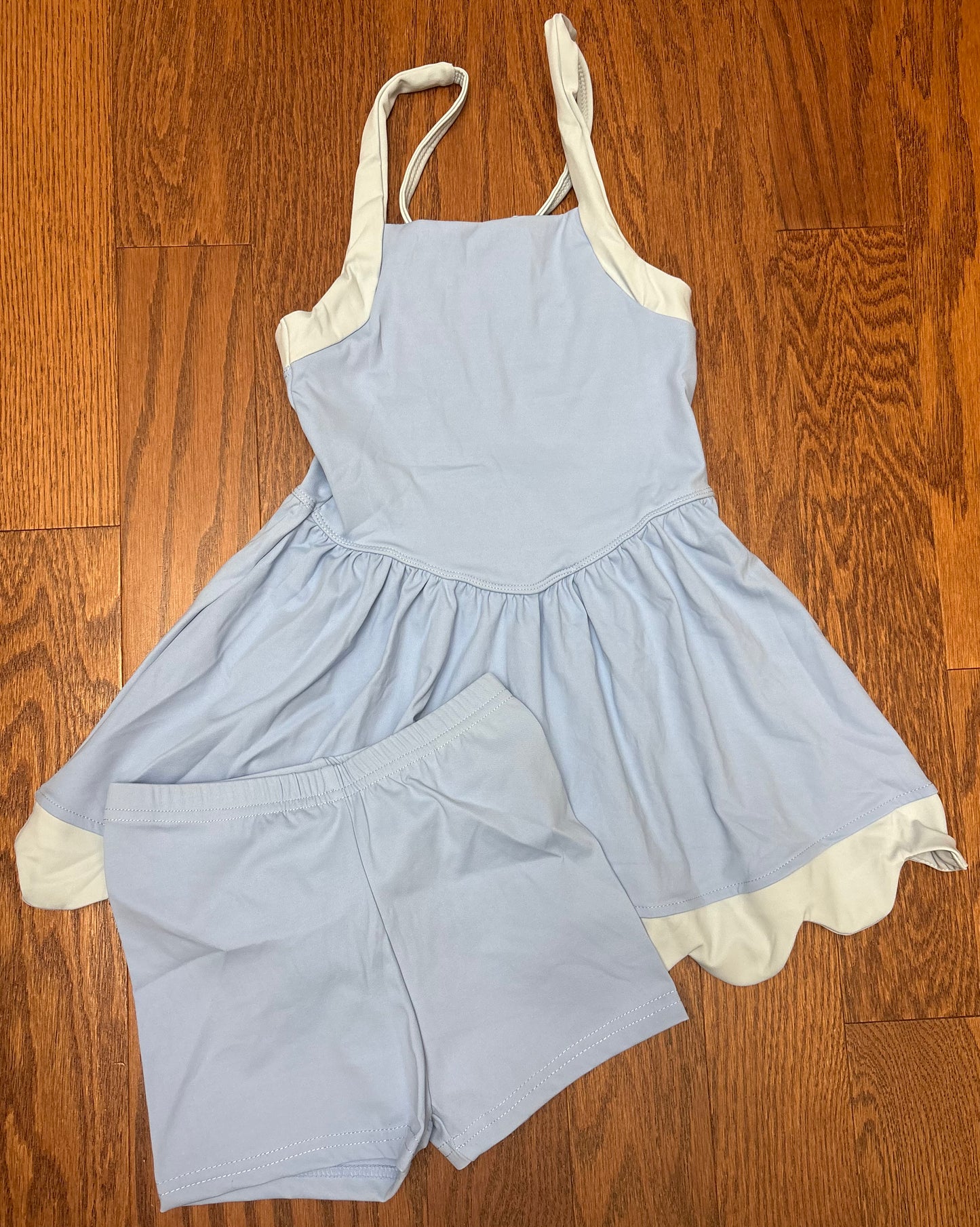 Athletic princess dress with shorts unattached