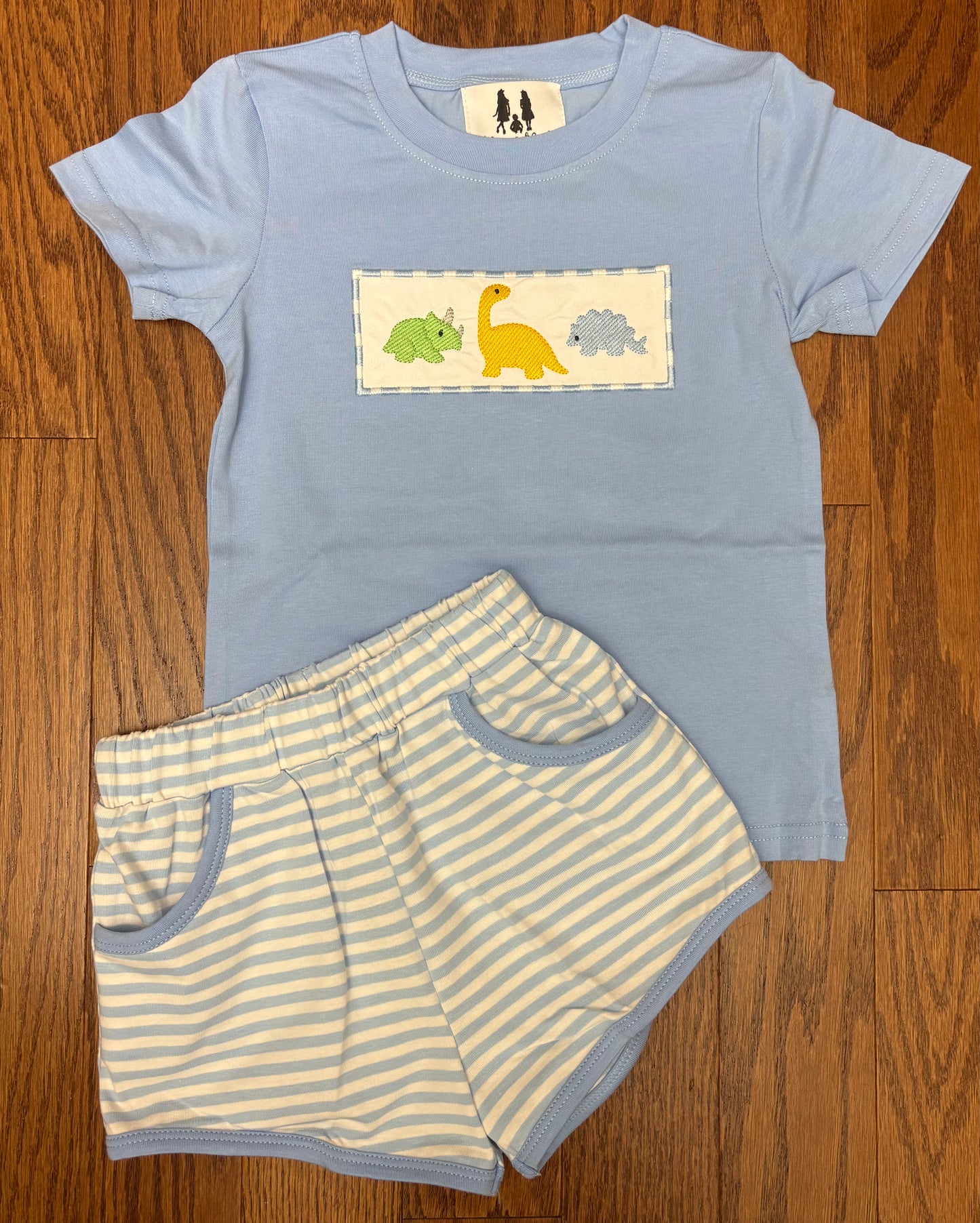 Trio Dinosaur Boys Short Set