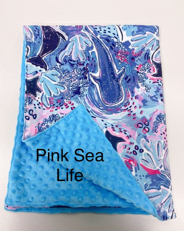 Minky Blanket, Large size ~50x60”