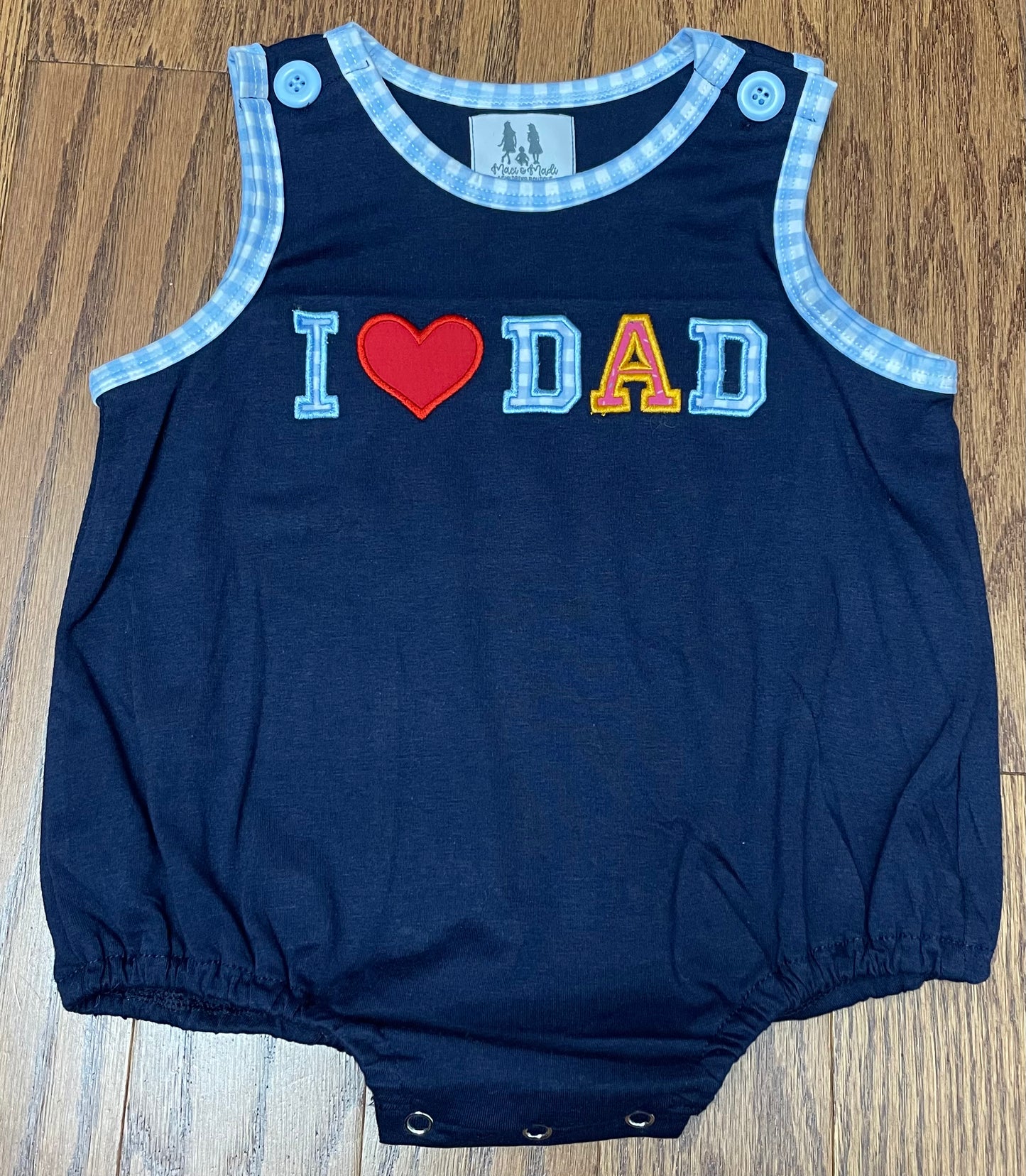 I ❤️Dad (I love Dad) boy bubble, Donut A