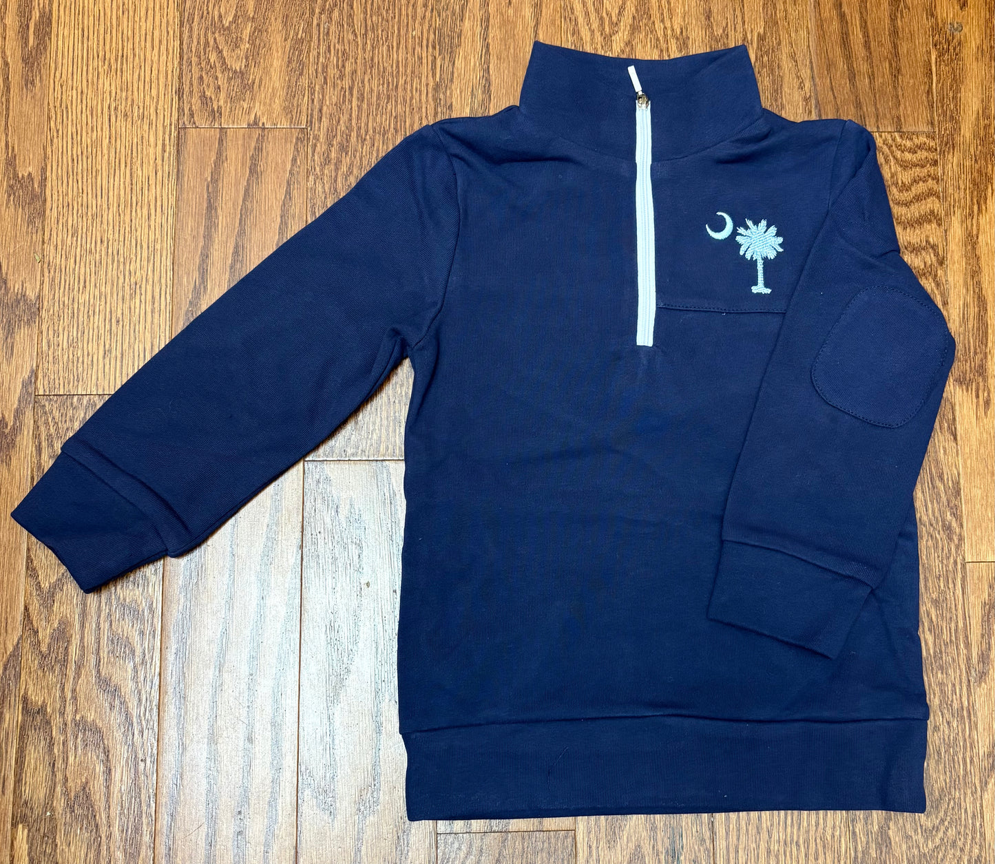 Palmetto Embroidered Boys Blue Pullover