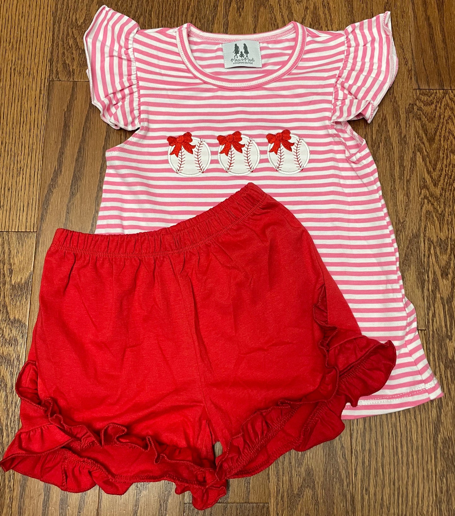 Baseball Girl Short Set