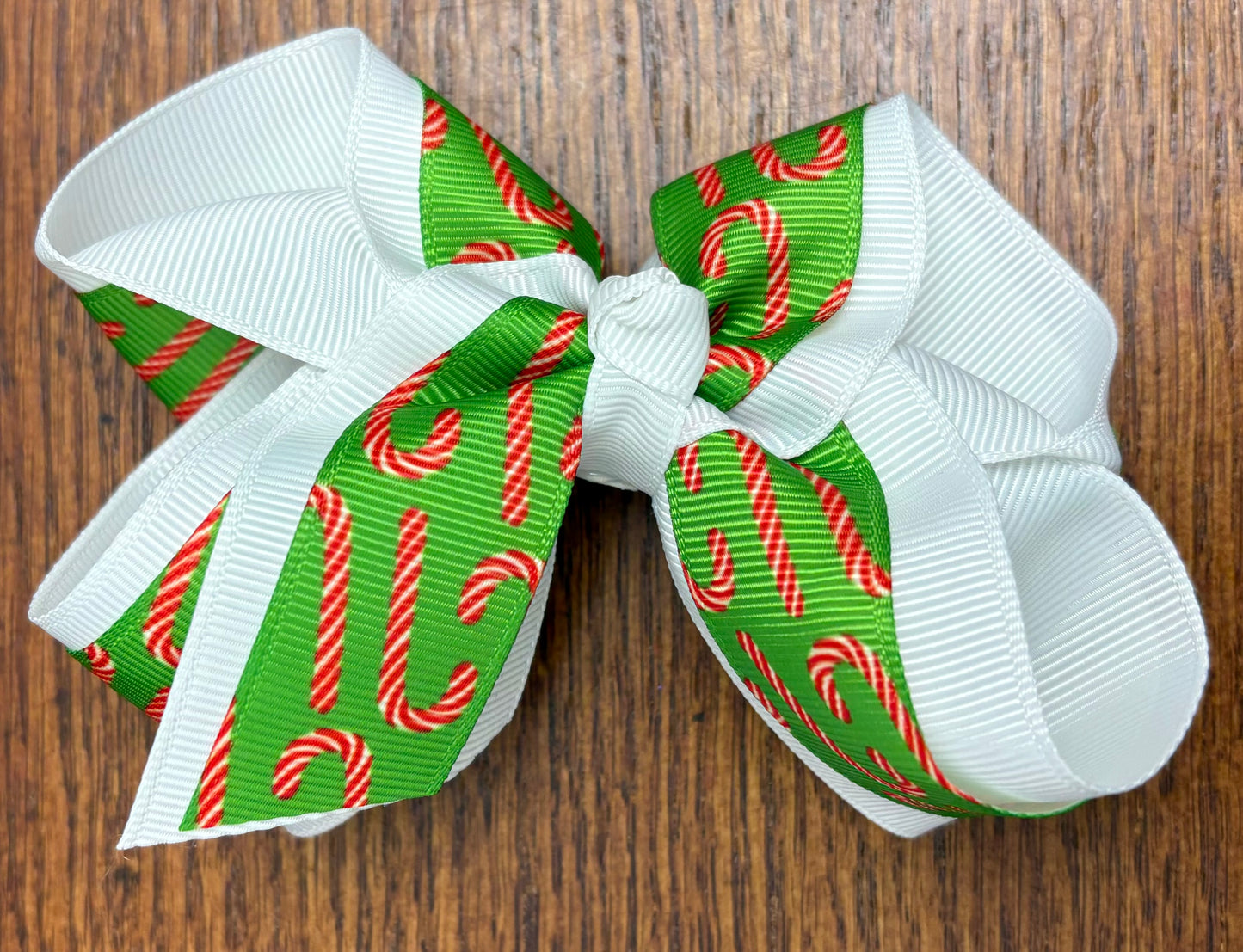 Candy Cane Hair Bow
