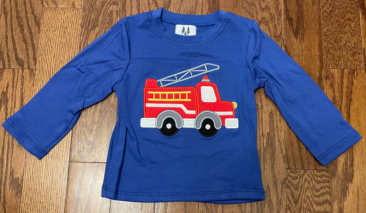 Fire Truck boy long sleeves