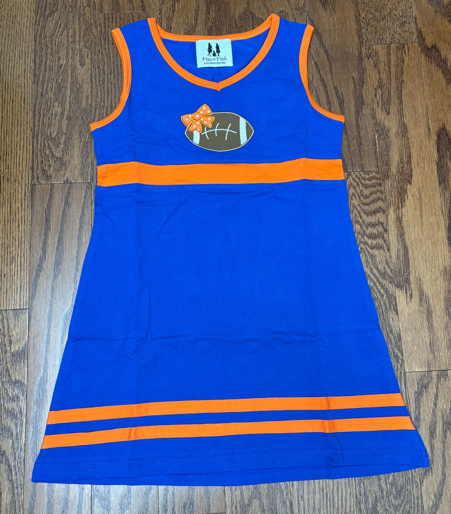 Orange and Blue football dress
