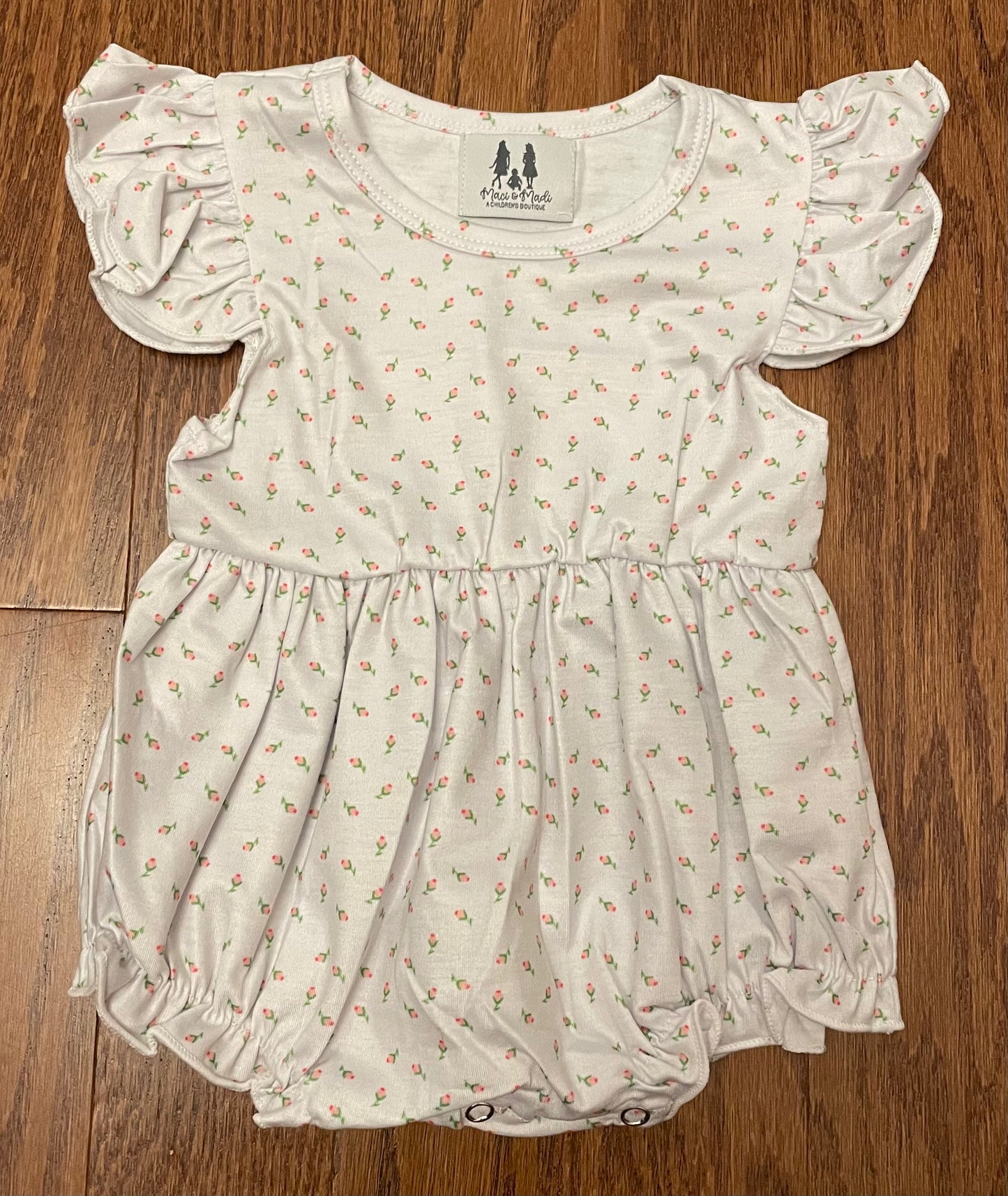 Rose buds girl bubble