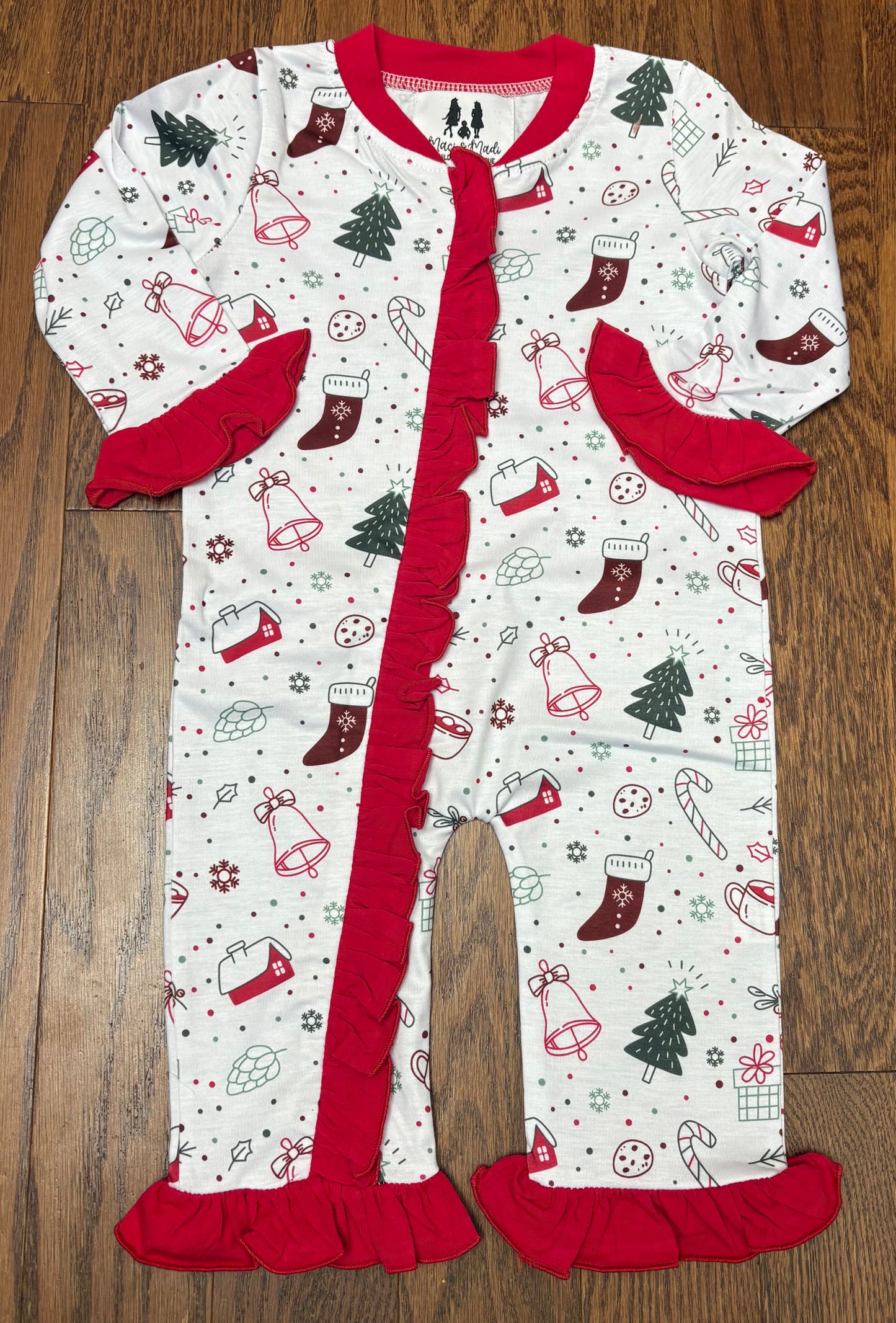 Christmas Cheer Girls Romper Lounge