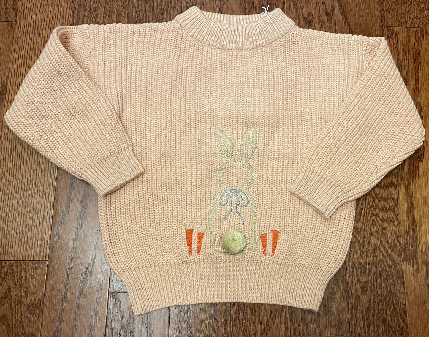 Bunny Sweater, Faint Pink