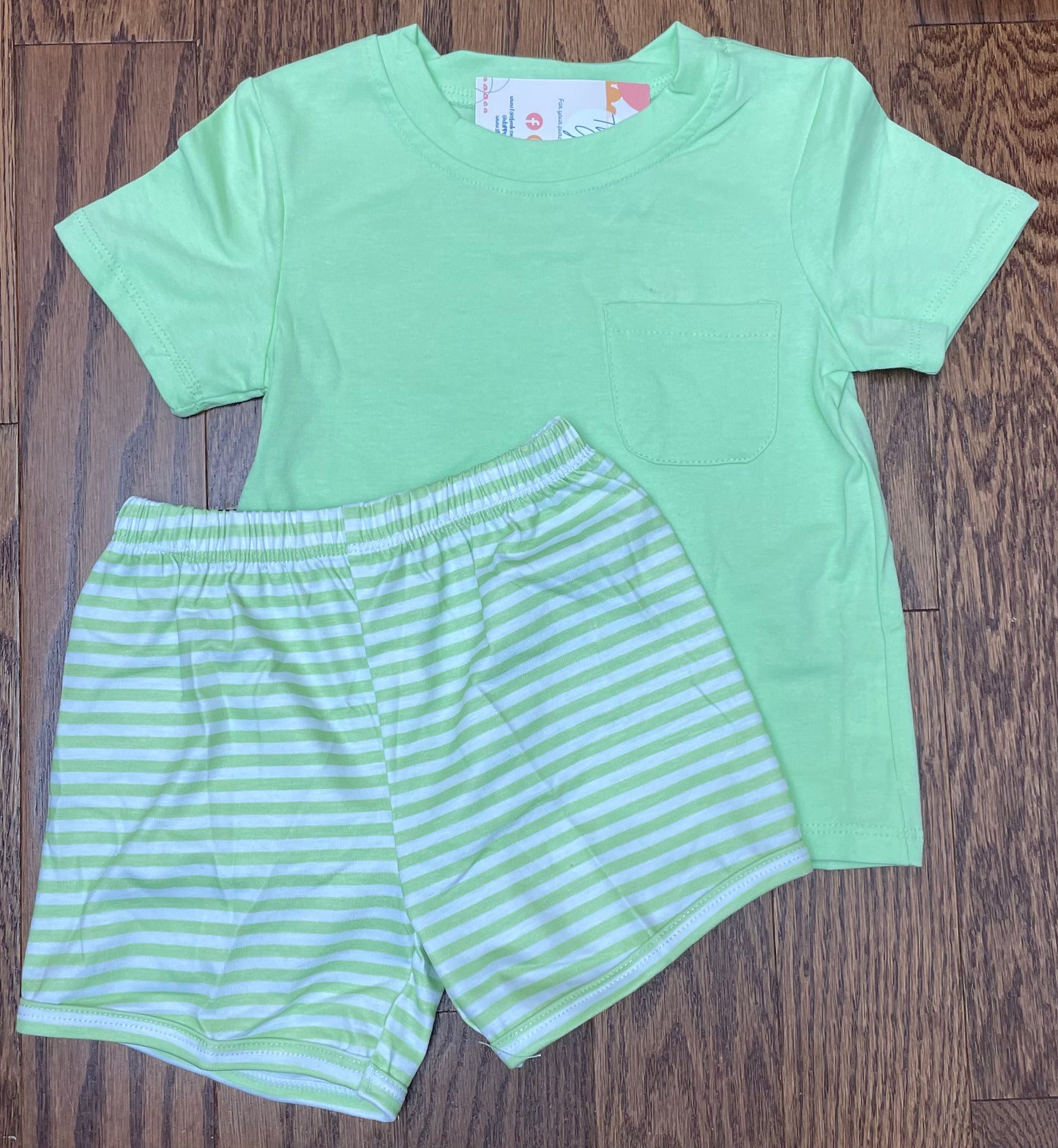 Basic Boy Short set, Green