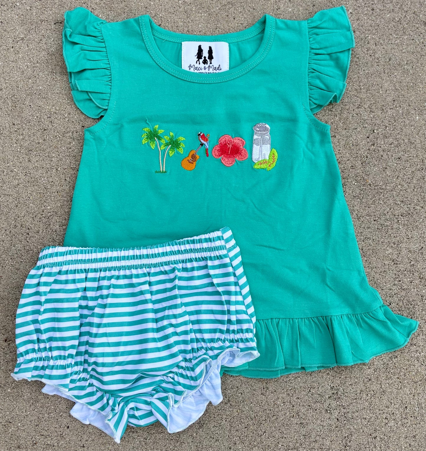 Shaker of Salt Girl Diaper set