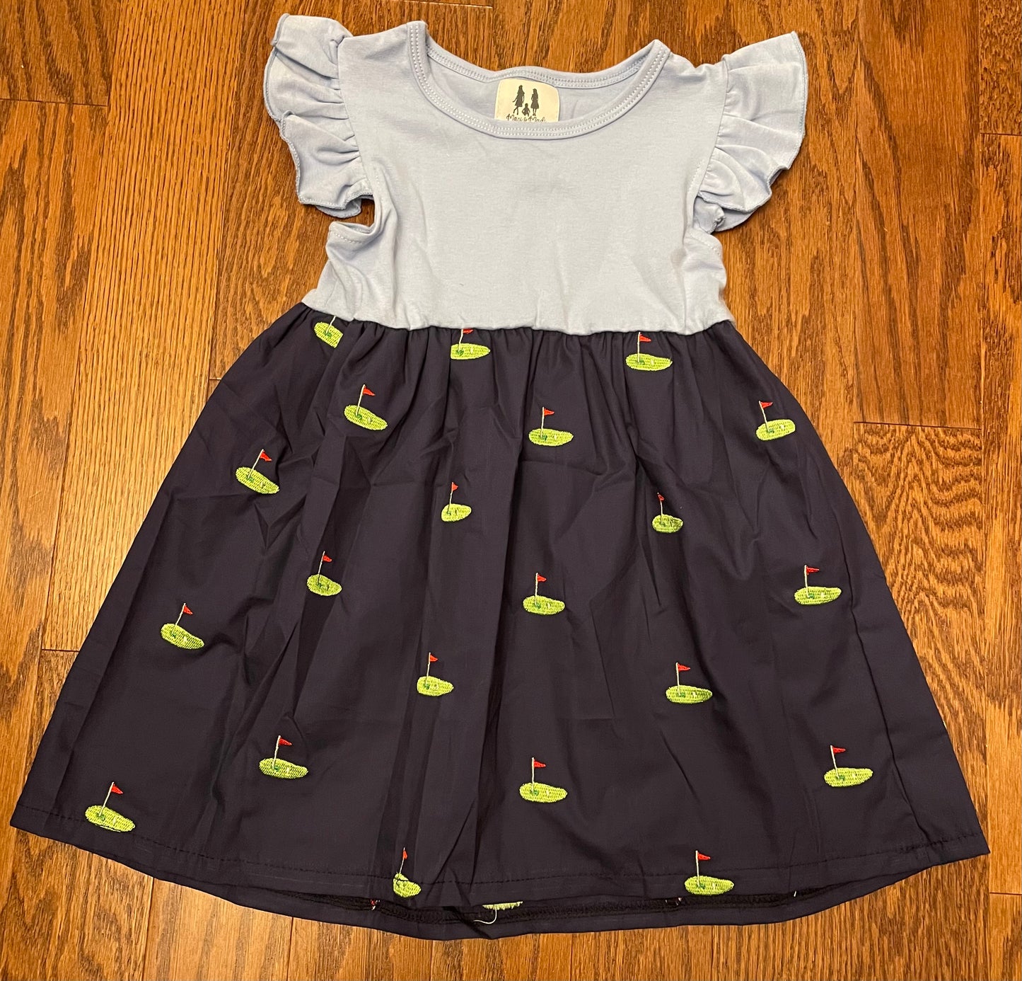 Golf embroidered dress