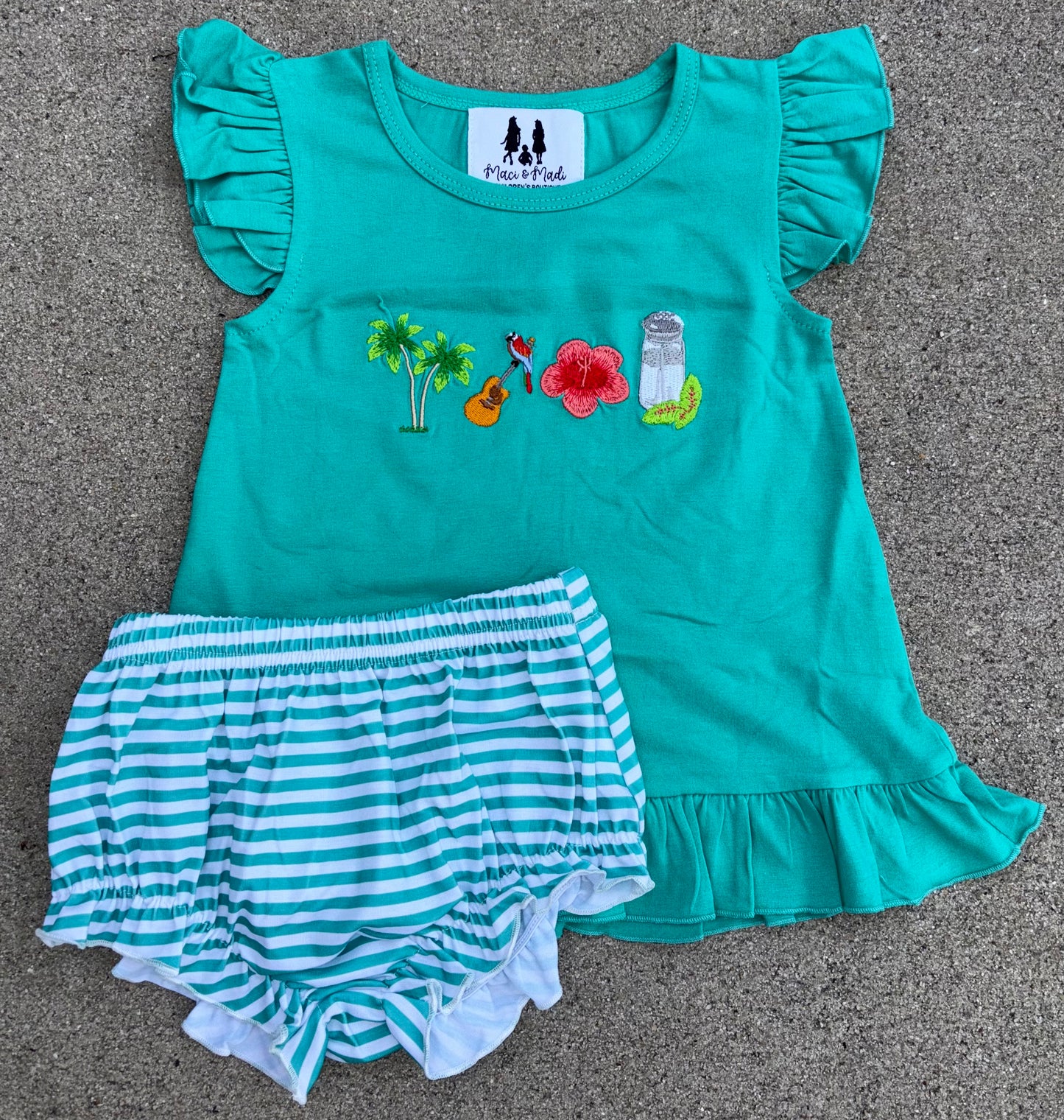 Shaker of Salt Girl Diaper set