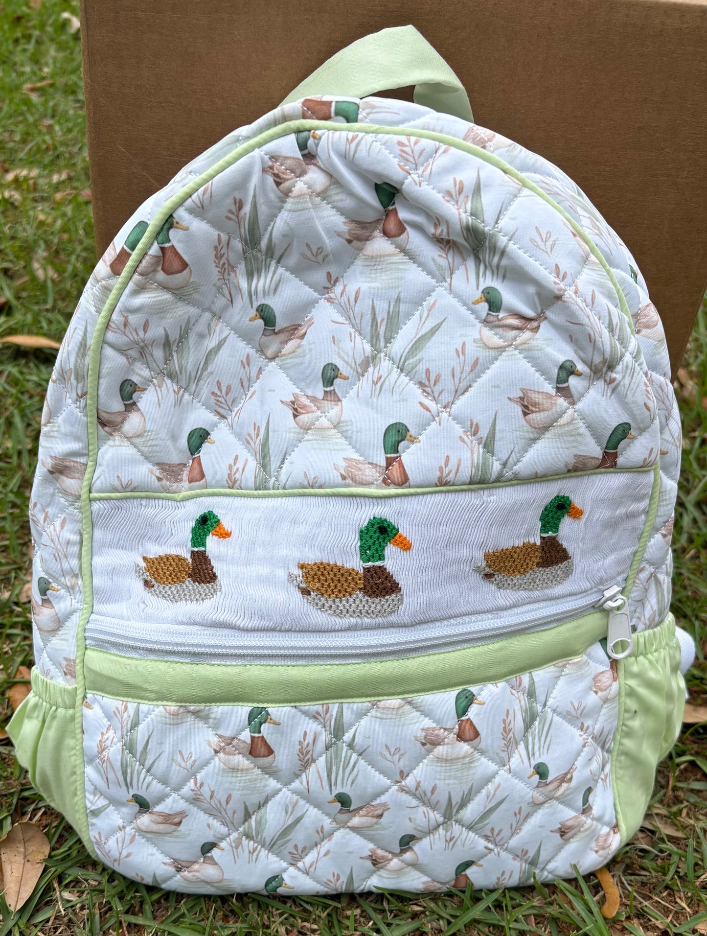 Smocked Mallard Backpack