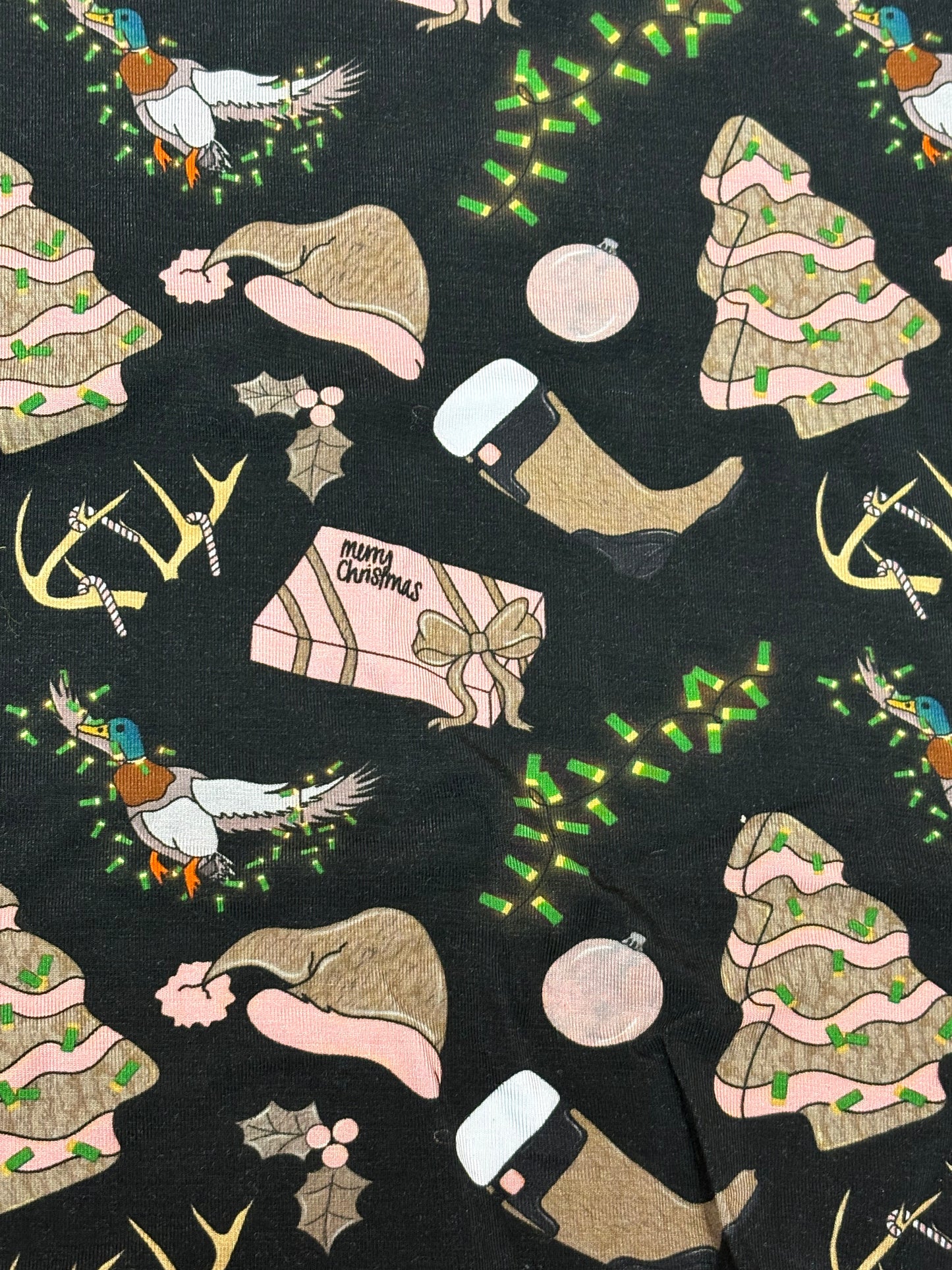 Christmas Hunting Bamboo Girls Set