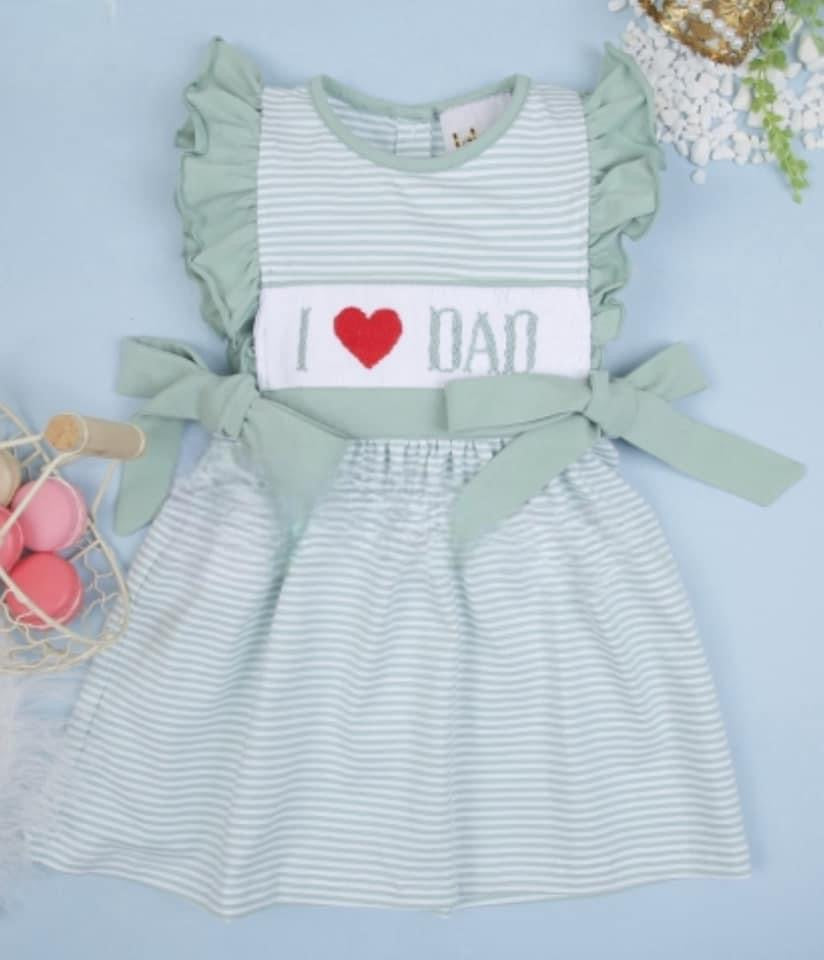 Smocked I❤️(Love) Dad Dress