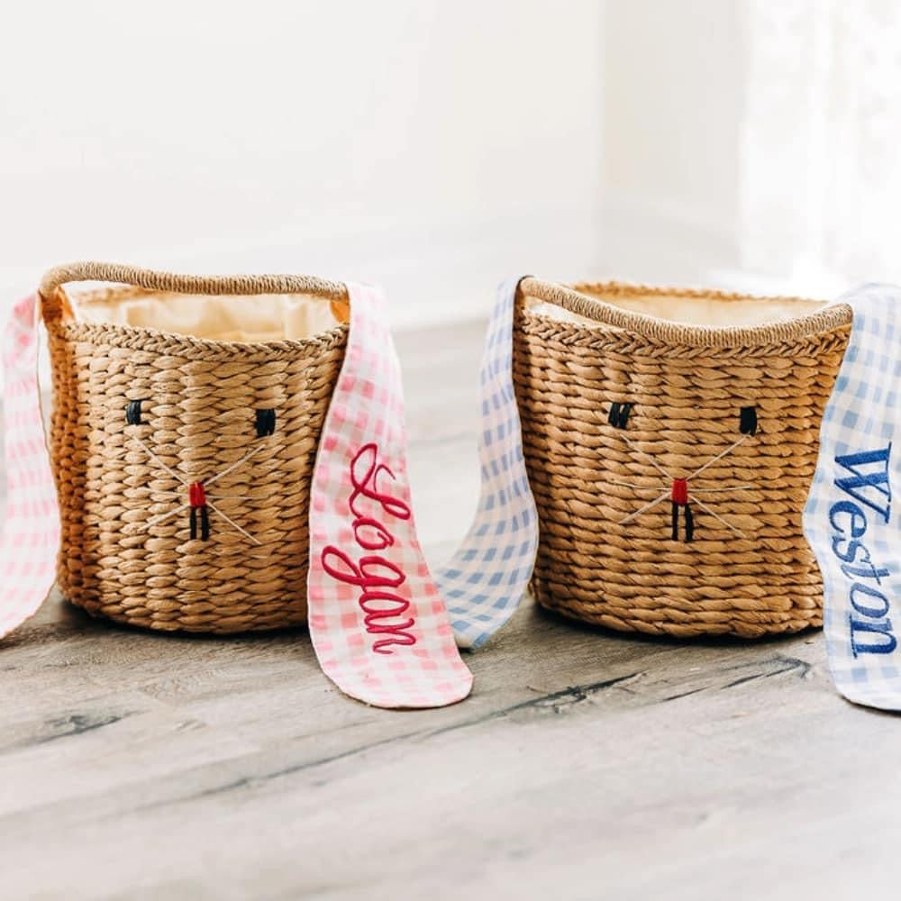 Bunny Basket, Monogram is Optional