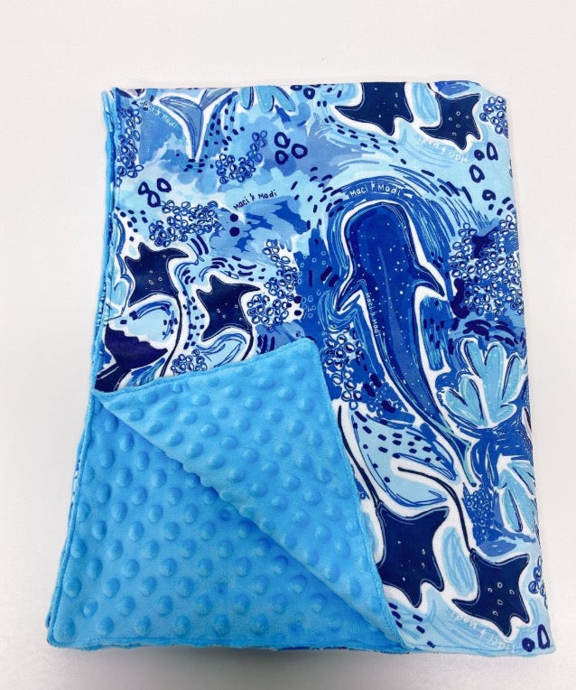 Minky Blanket, Small size ~30x40”