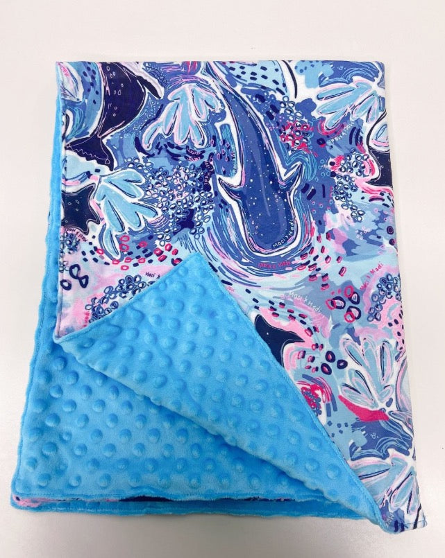 Minky Blanket, Large size ~50x60”