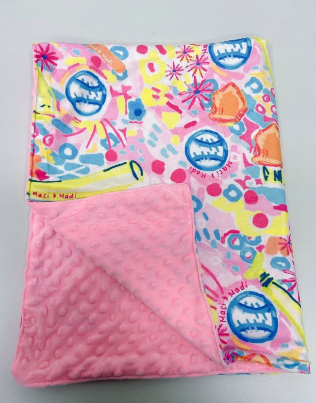Minky Blanket, Small size ~30x40”