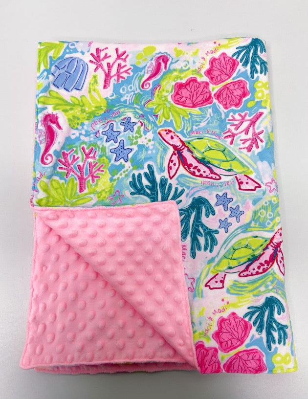 Minky Blanket, Small size ~30x40”