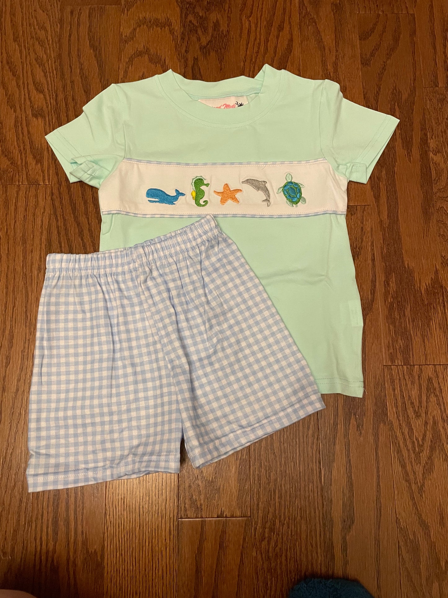 Sea Creatures boy short set