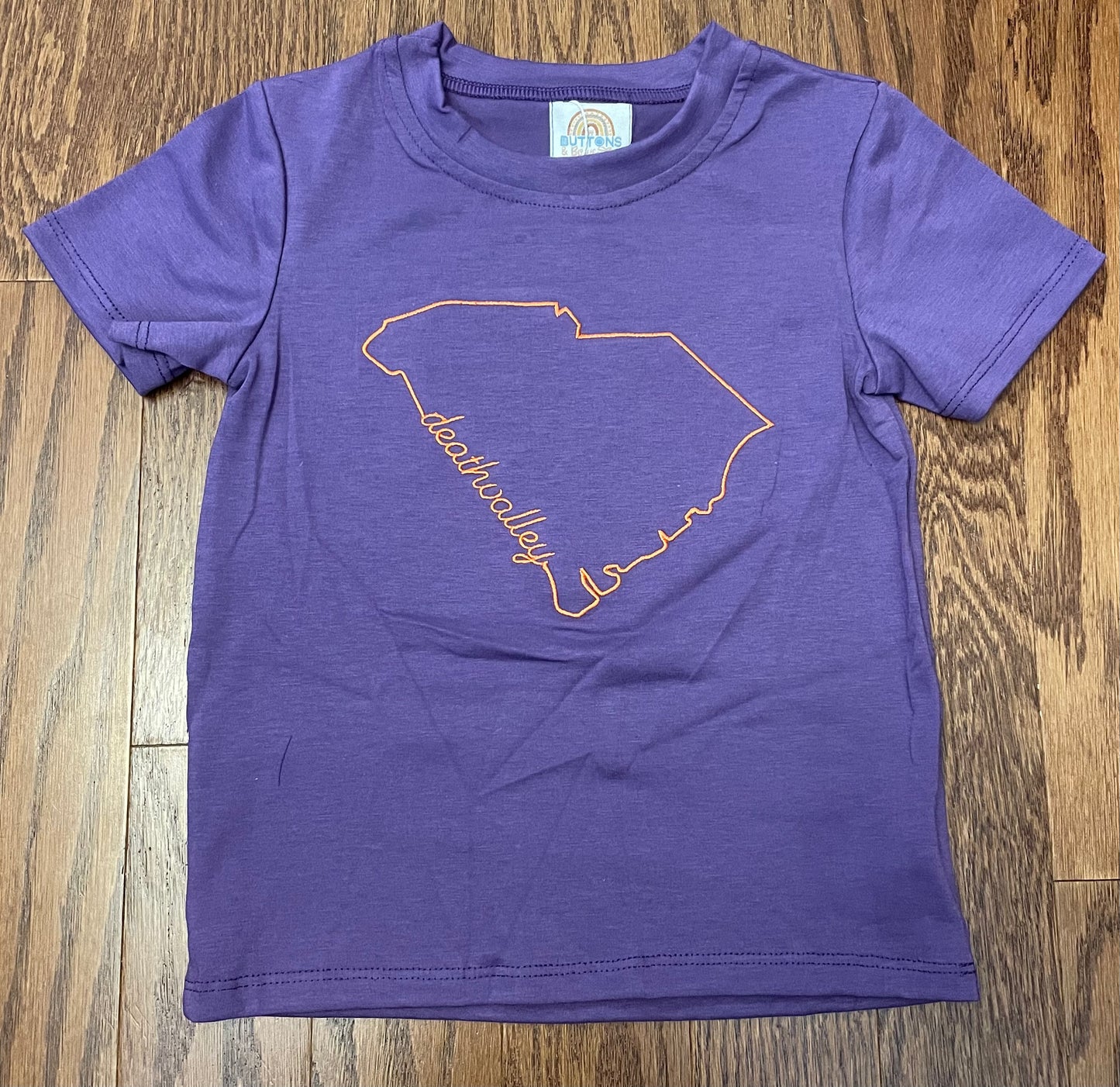 Clemson Orange and Purple State Boys Tee