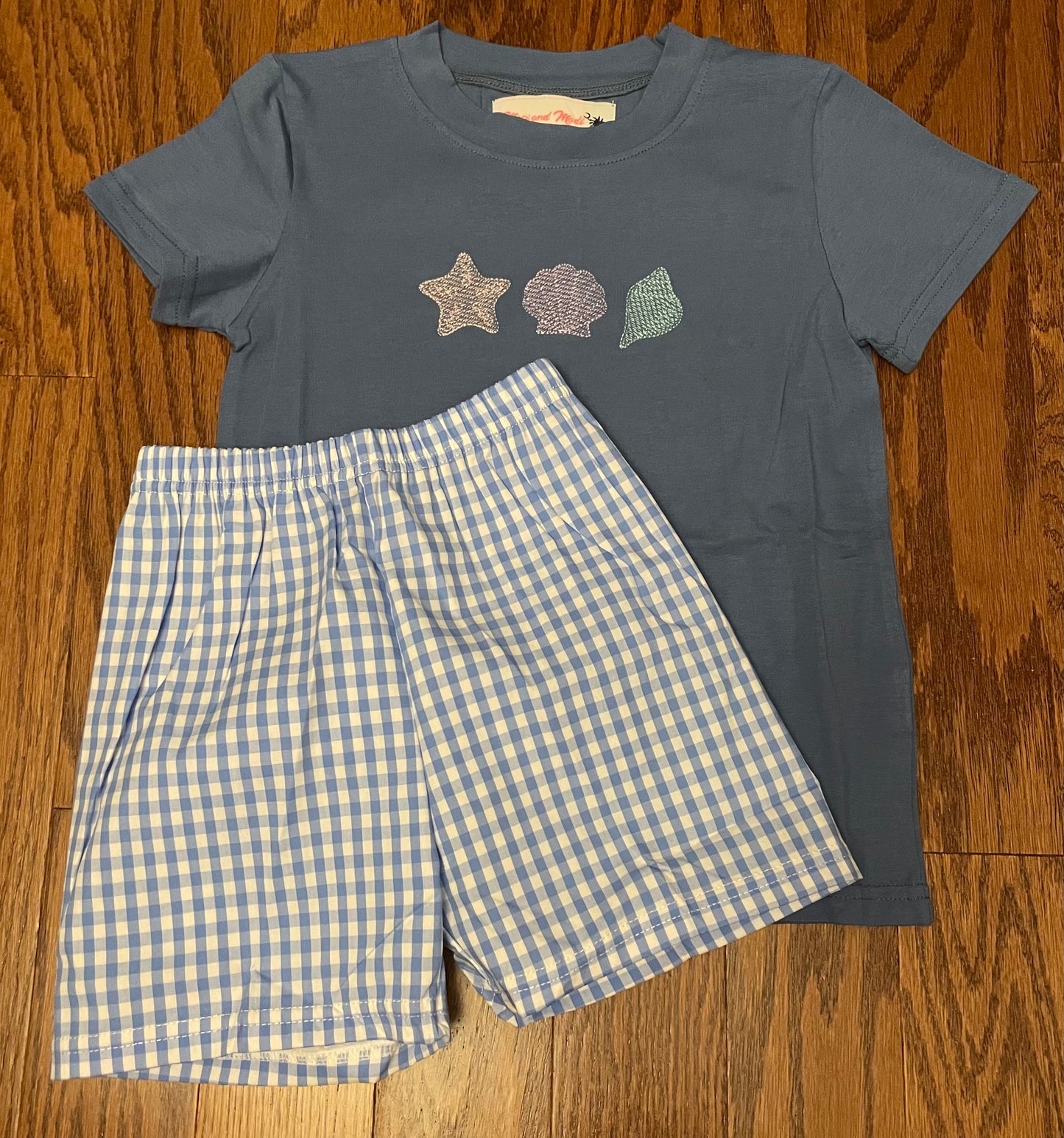 Sea Shells boy short set