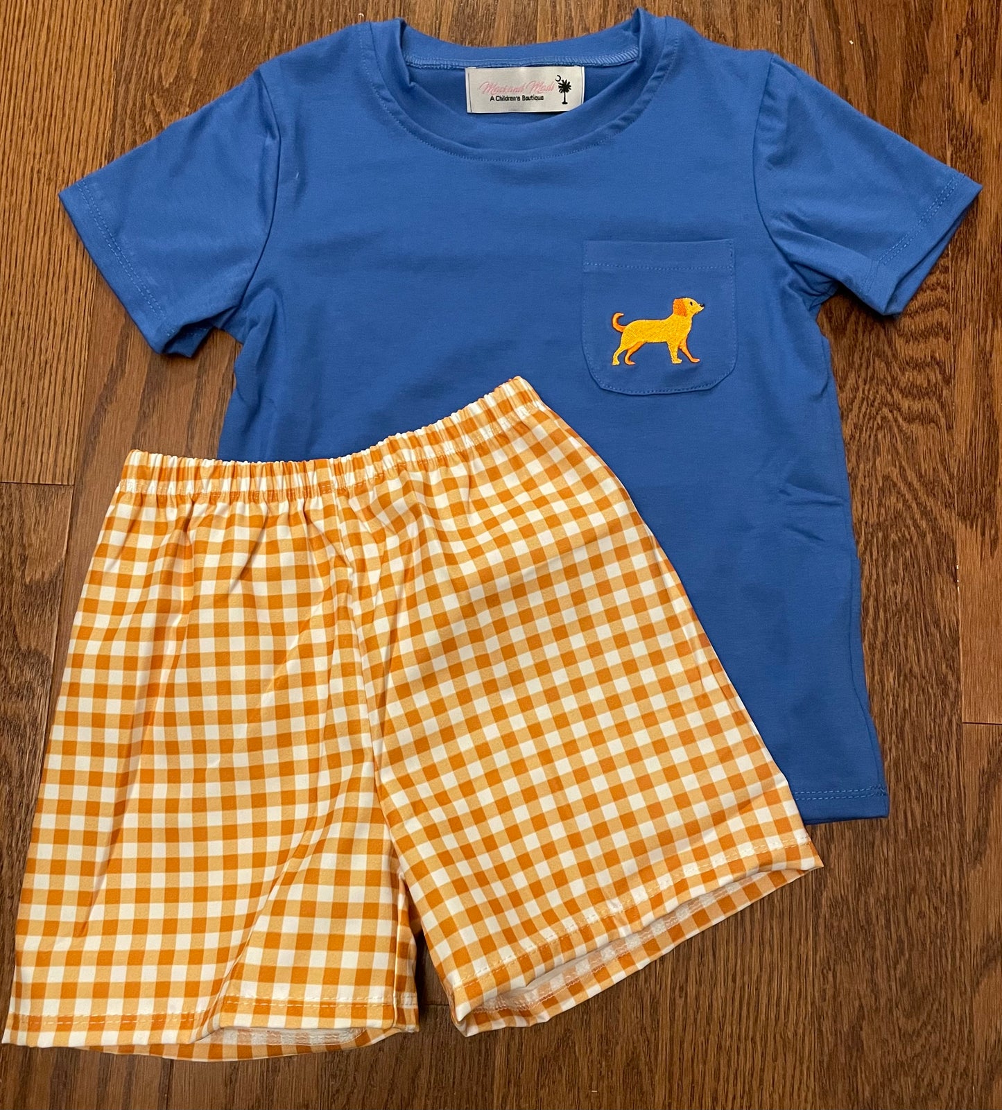 Dog boy short set