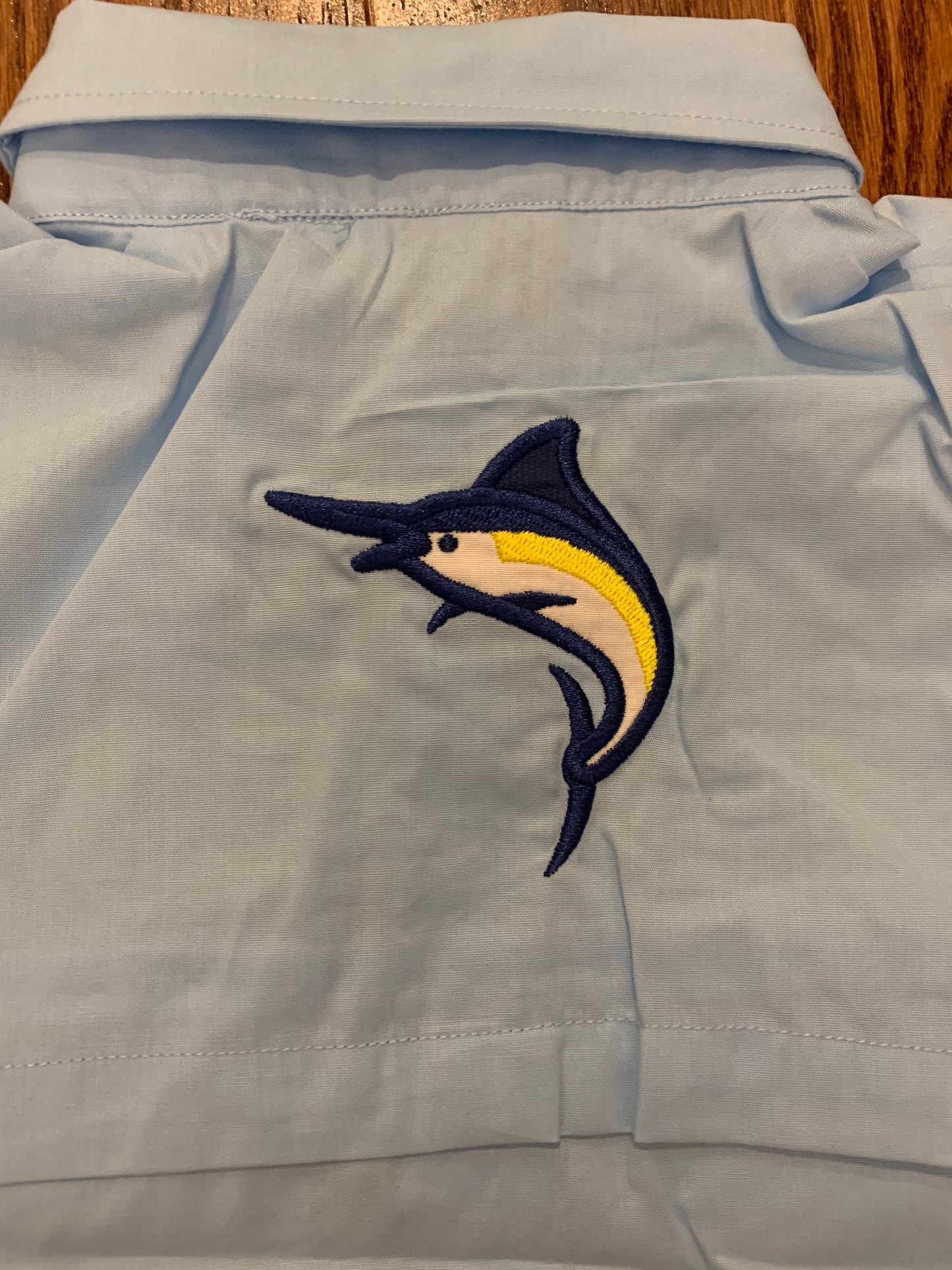 Boys monogram (BWR) fishing shirt
