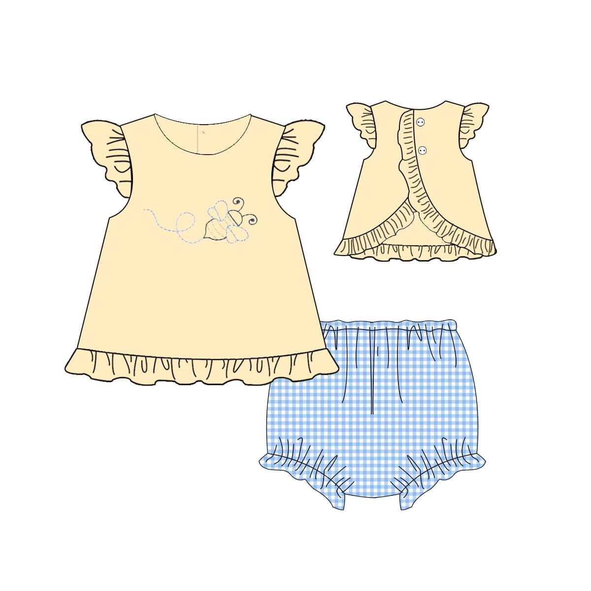 Bee girls swing back diaper set