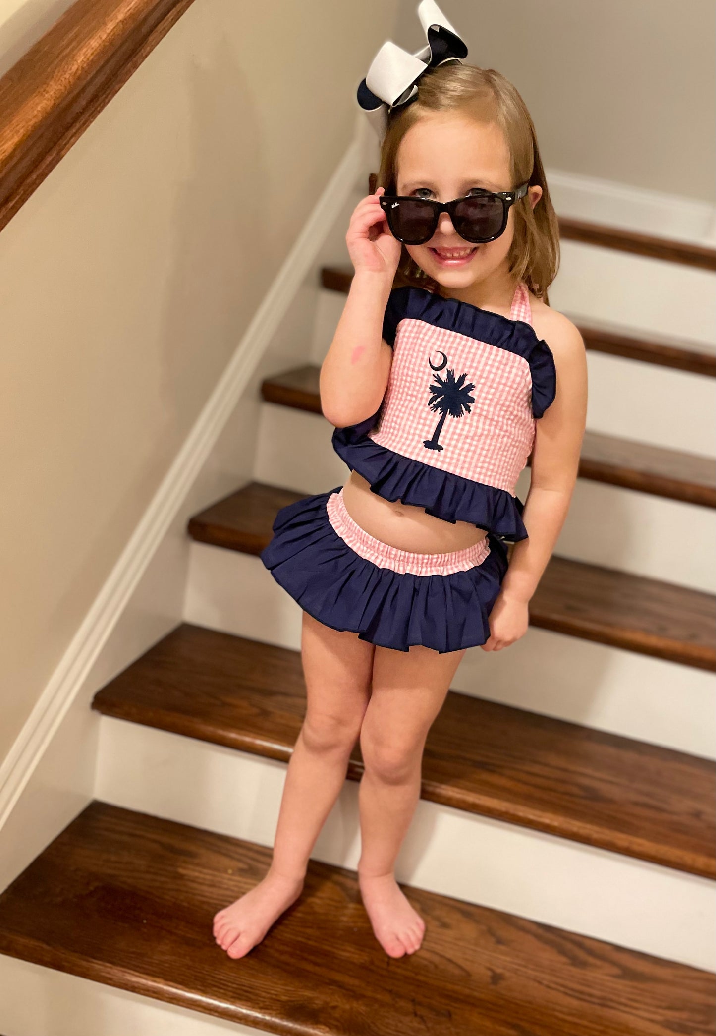 Girls Palmetto two piece swim suit
