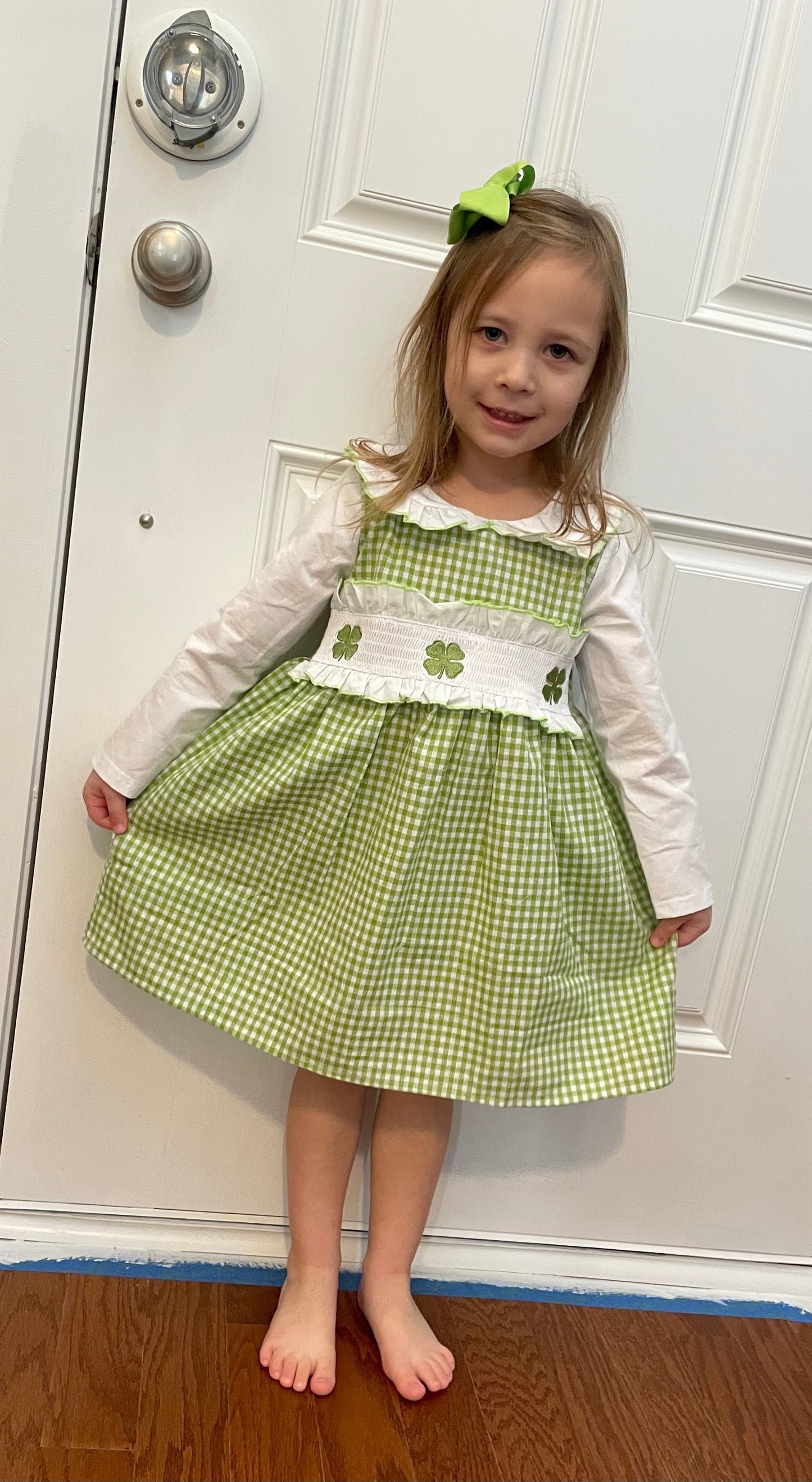 Embroidered Clover Dress