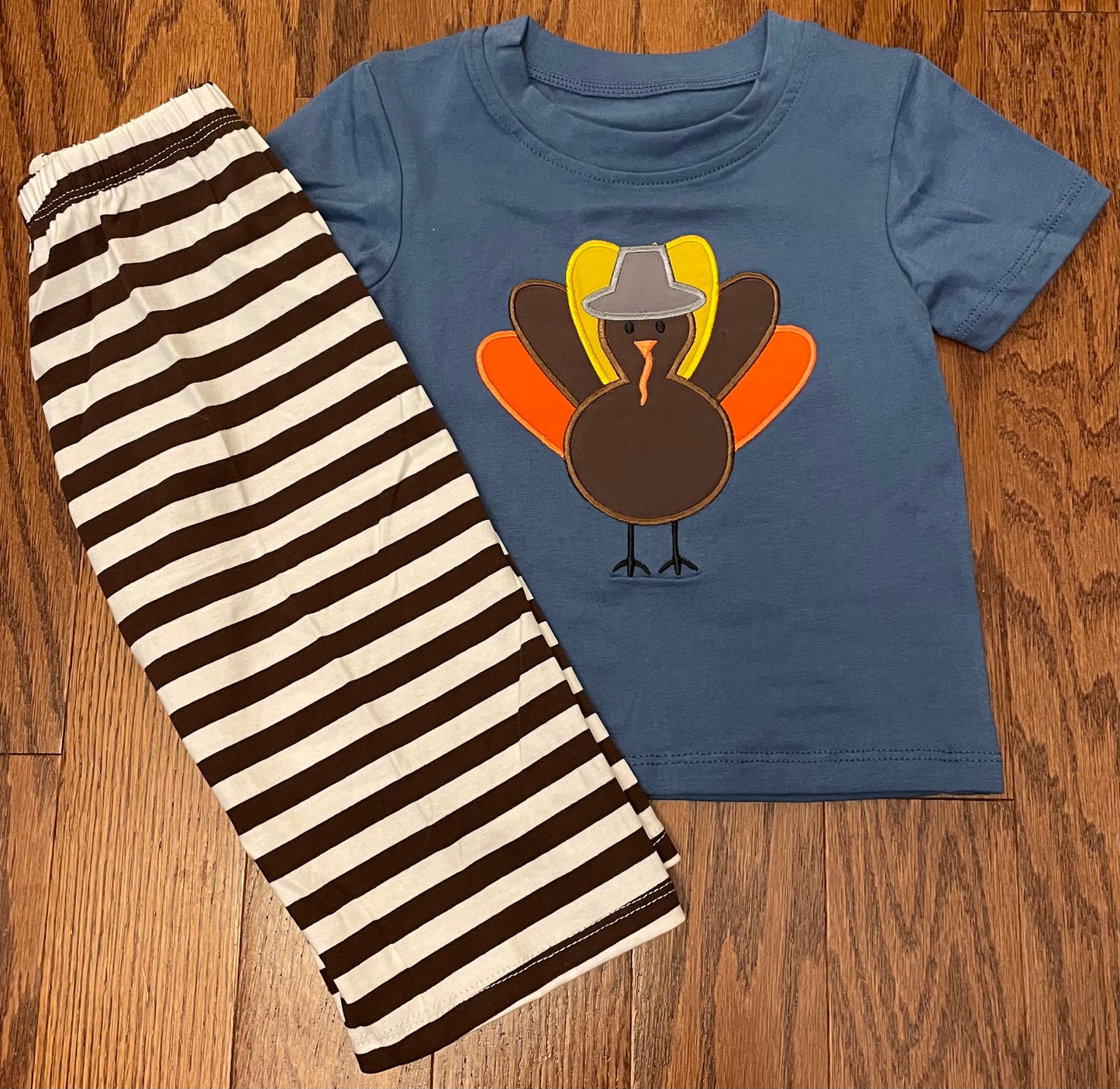 Turkey blue boy pant set