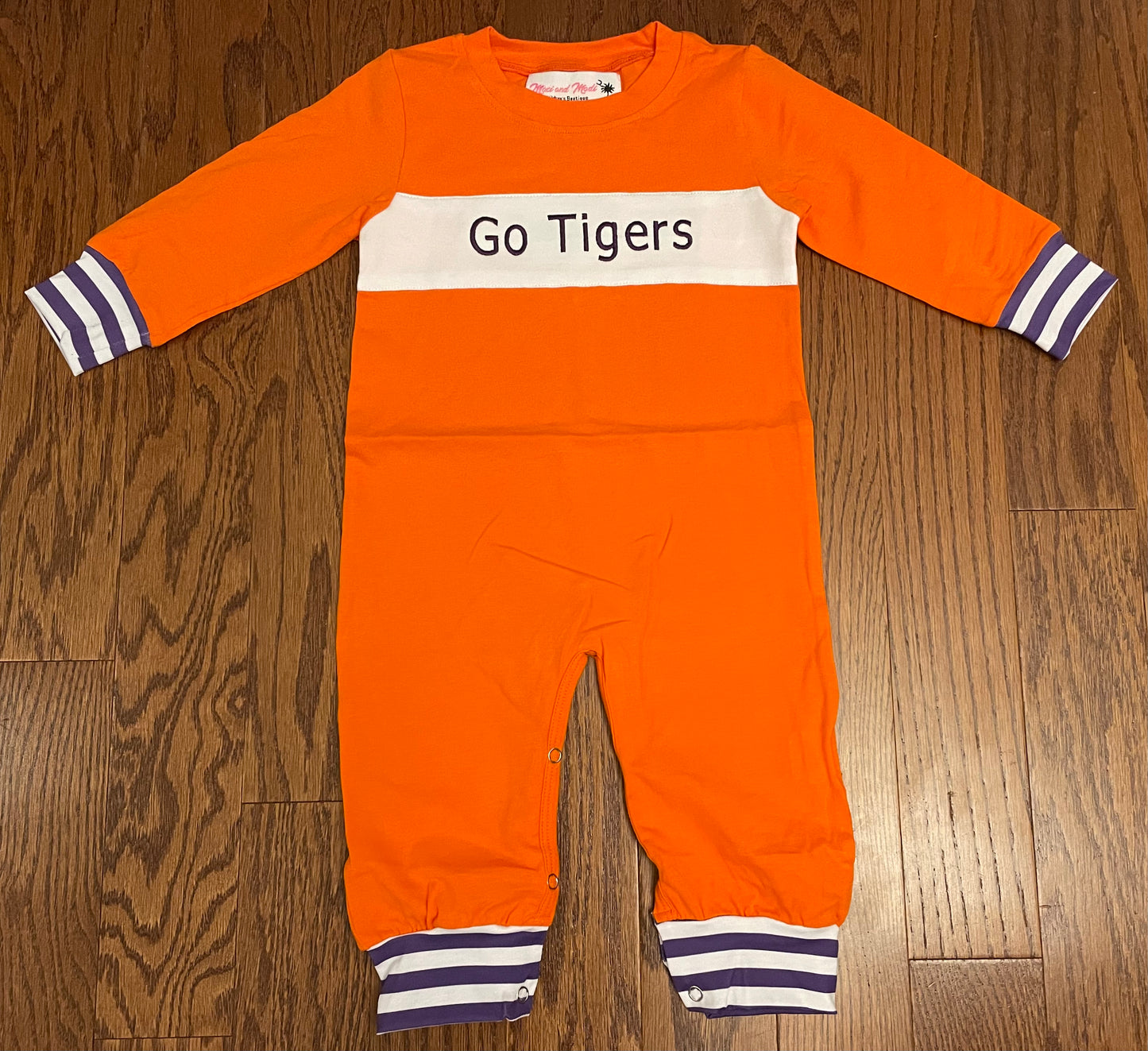 Clemson Go Tigers boys romper