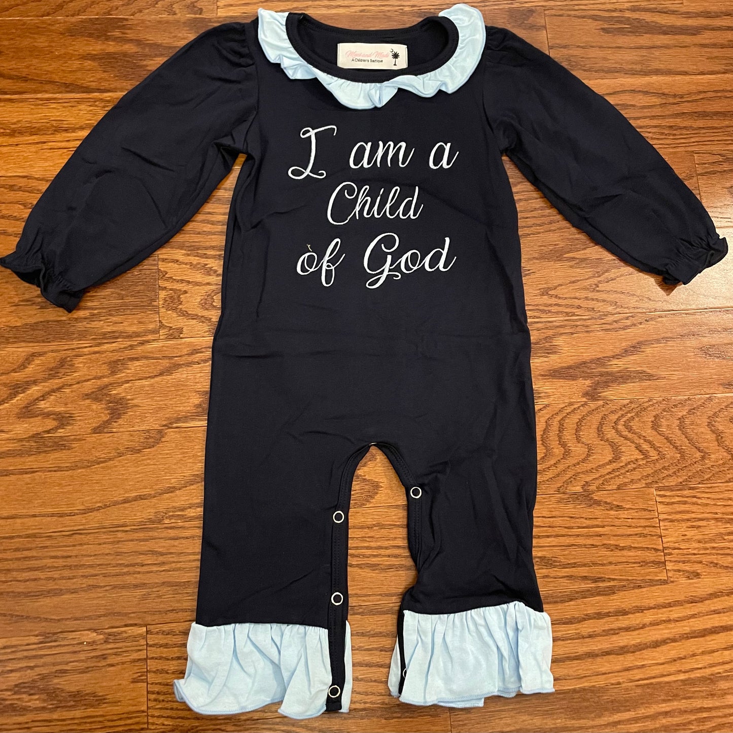 I am a Child of God Girls romper