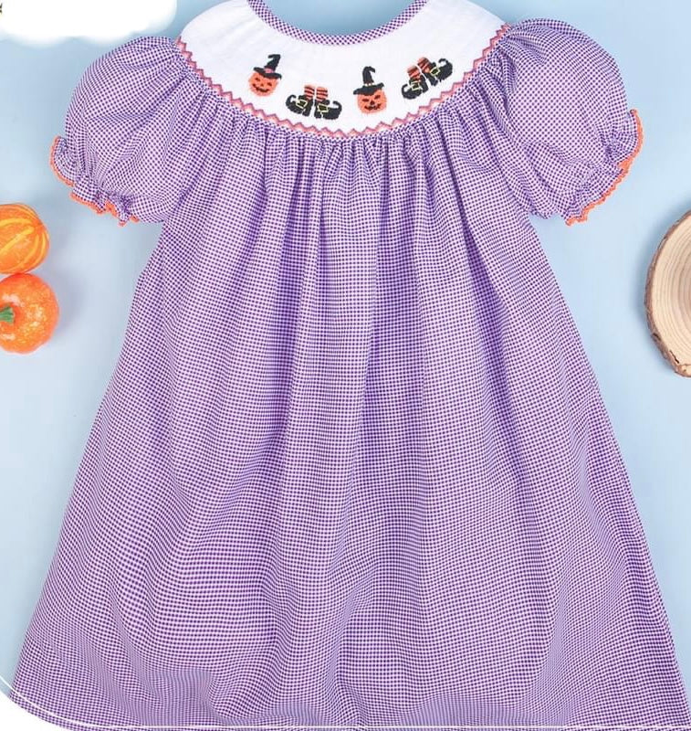 Smocked Halloween Dress